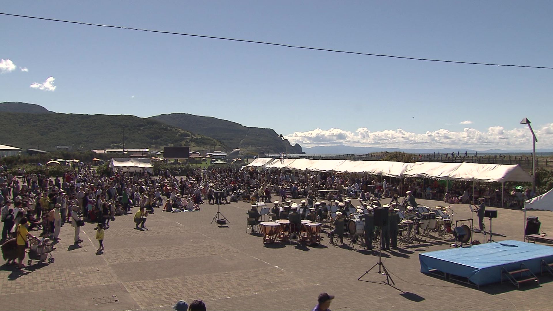 浜益ふるさと祭りの様子