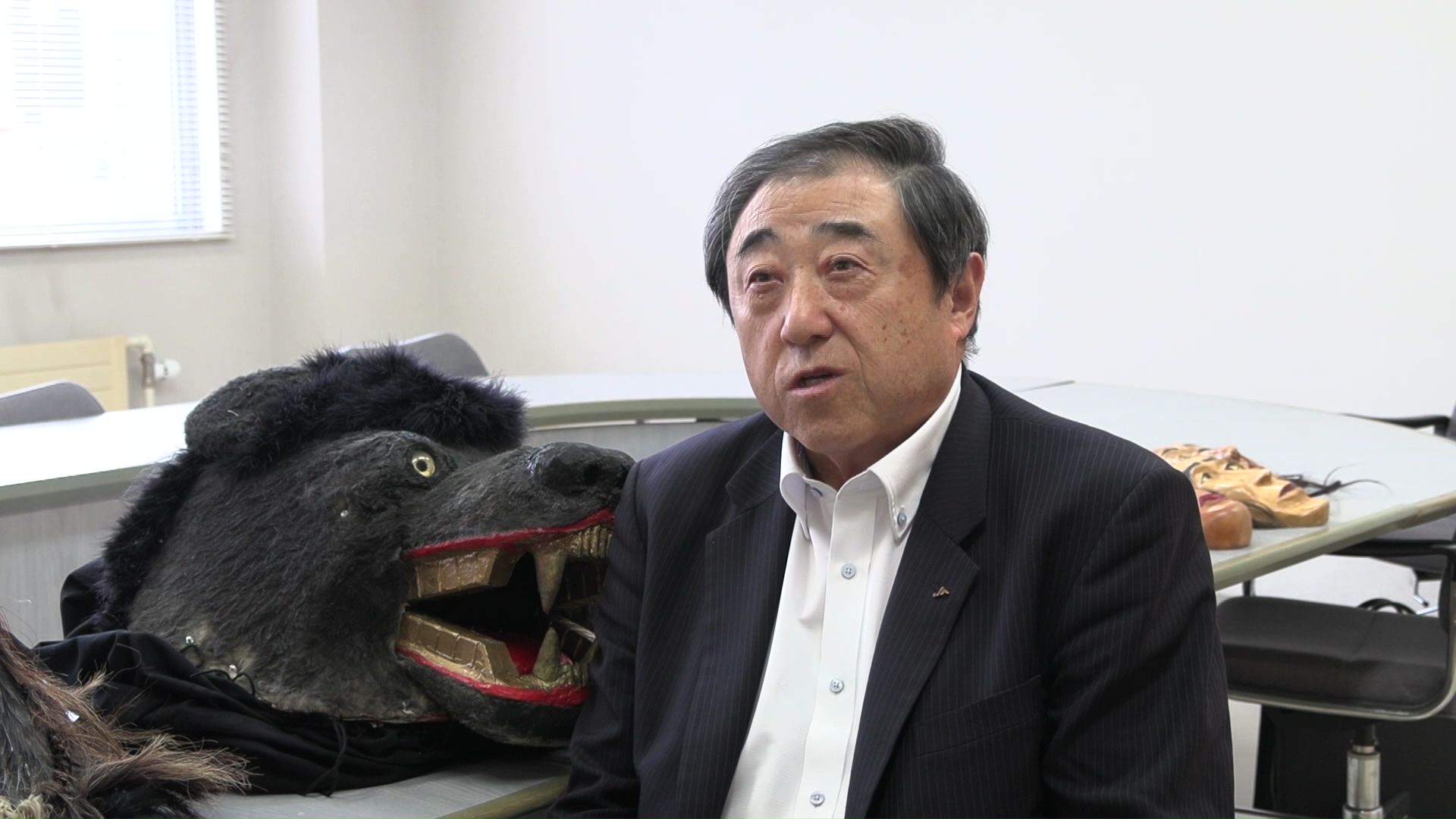 苫前町くま獅子舞保存会 花井秀昭会長