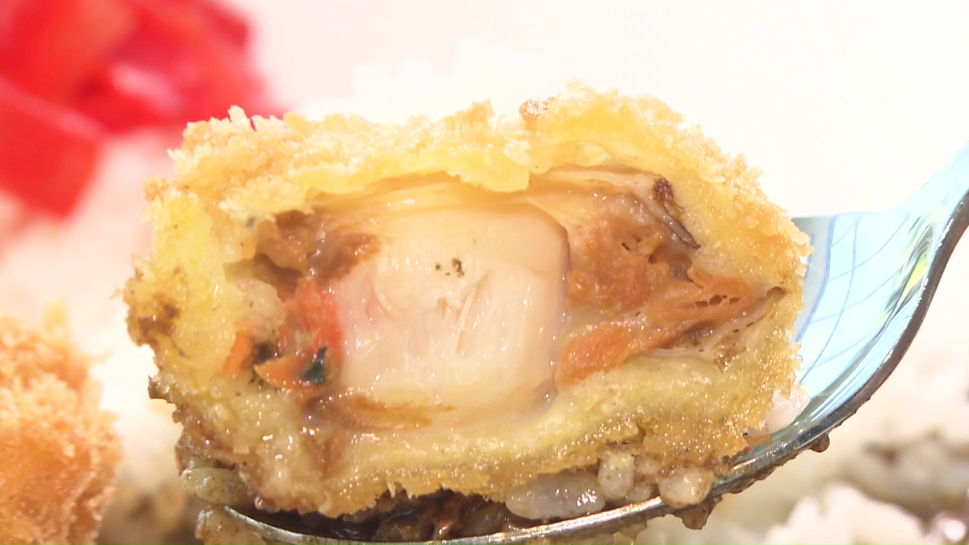 道議会食堂ではホタテの日替わりメニューを提供