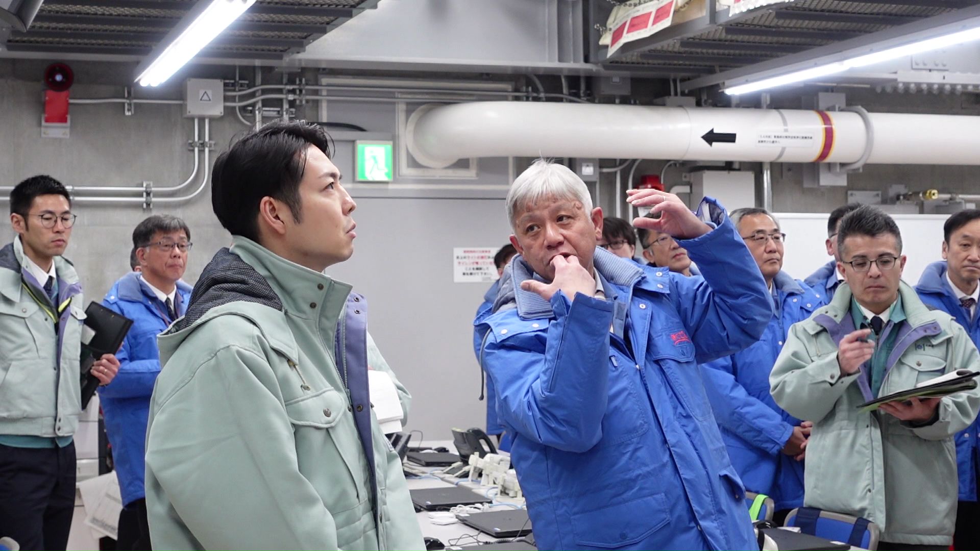 2025年3月に泊原発を視察した際の鈴木知事(提供:北海道電力)