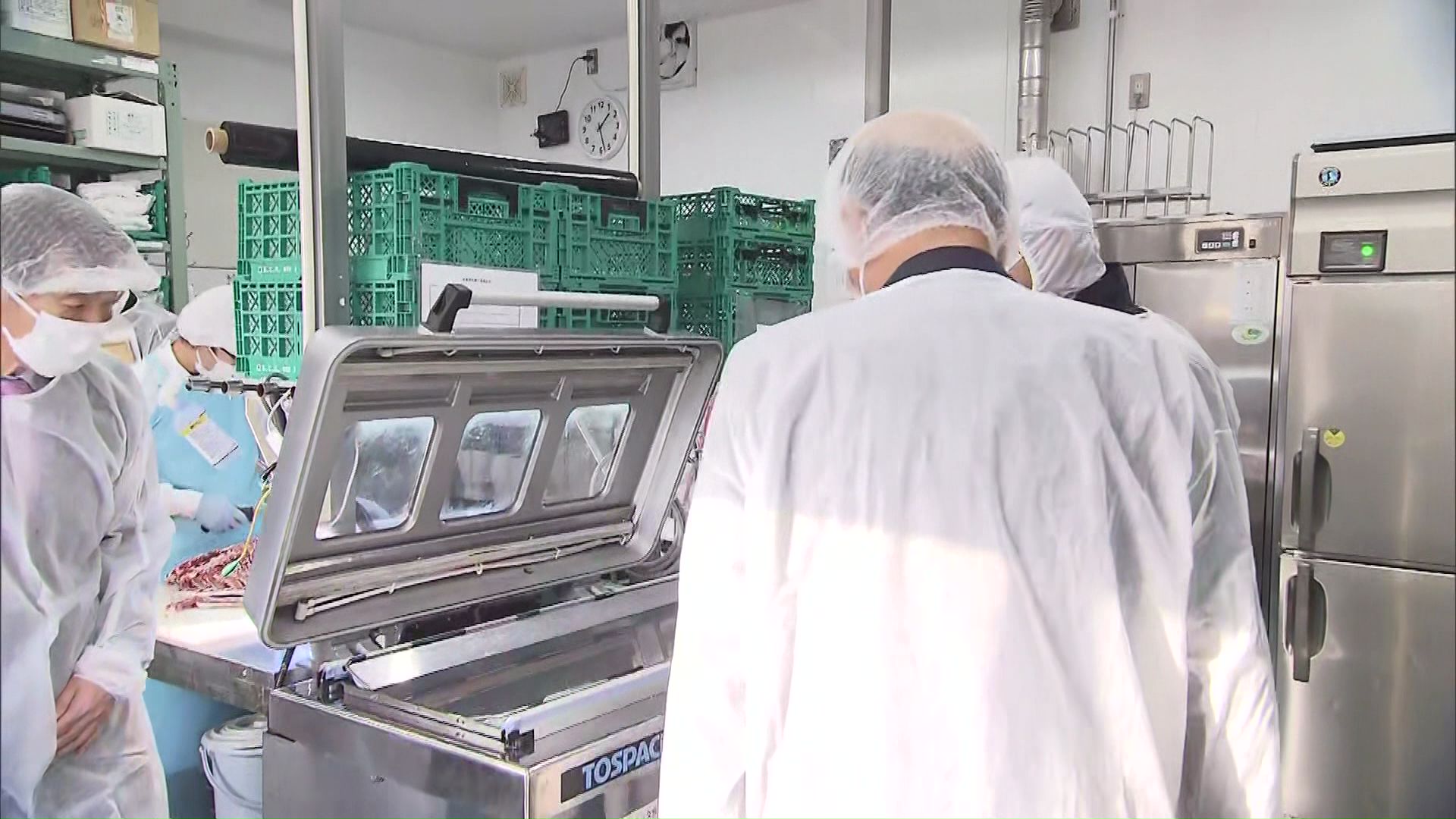 ジビエ加工場を視察した根本農水副大臣