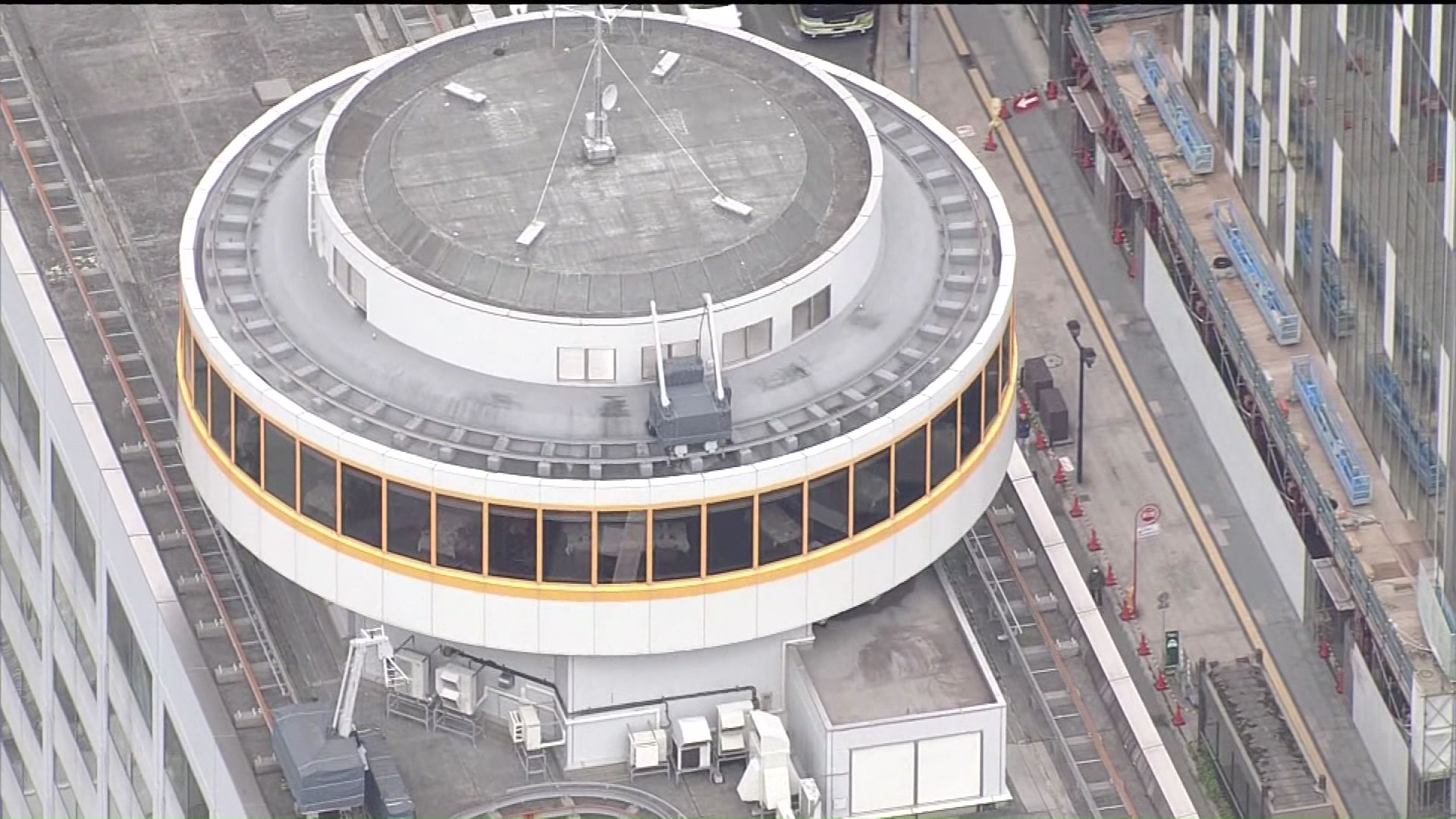 センチュリーロイヤルホテルの屋上の回転レストラン