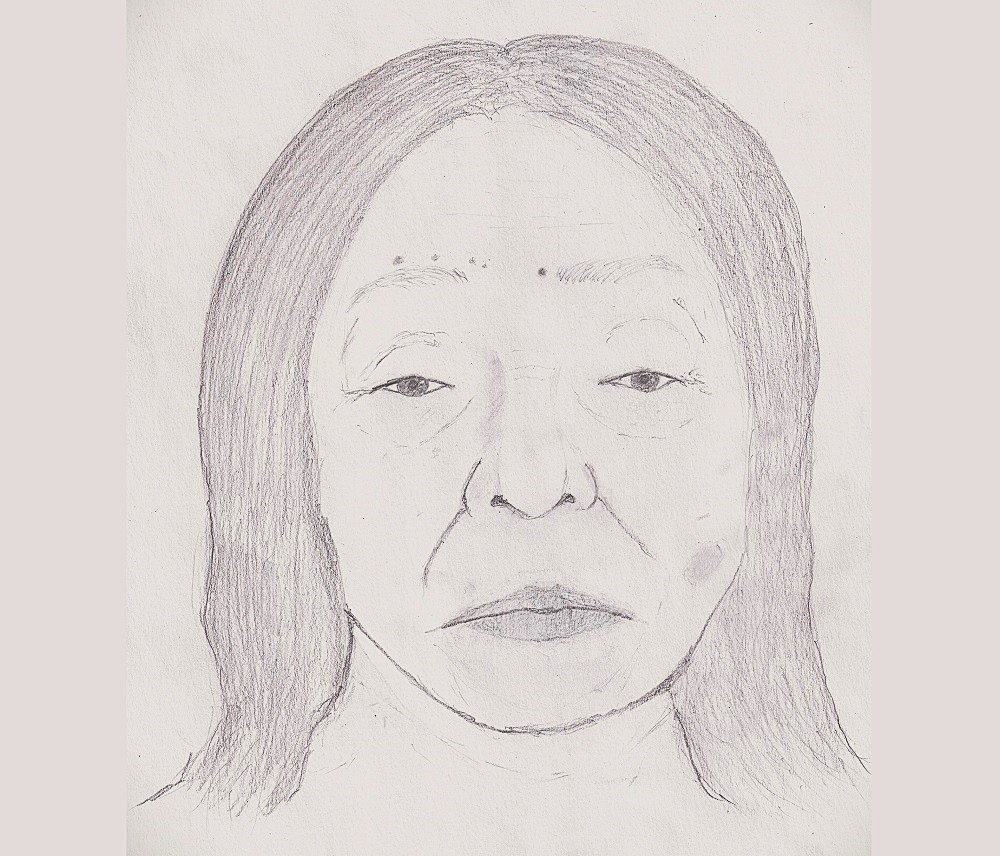 警察が公開した似顔絵（提供：北海道警）