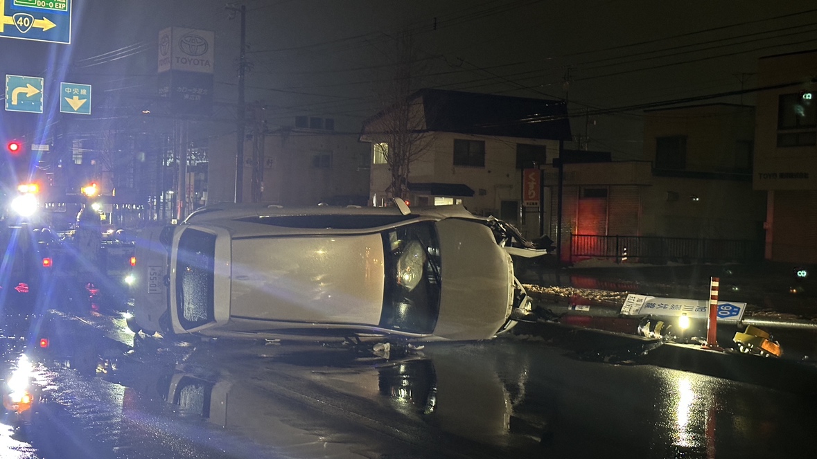 事故があった現場（北海道旭川市）