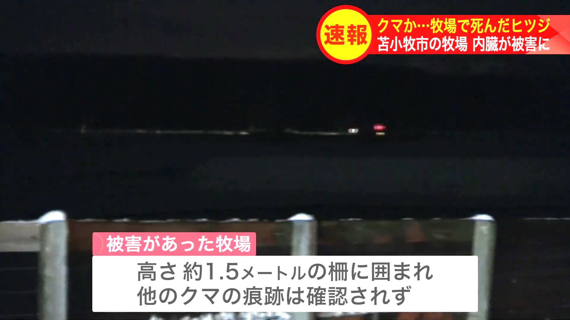 周囲には高さ1.5メートルの柵があったが…