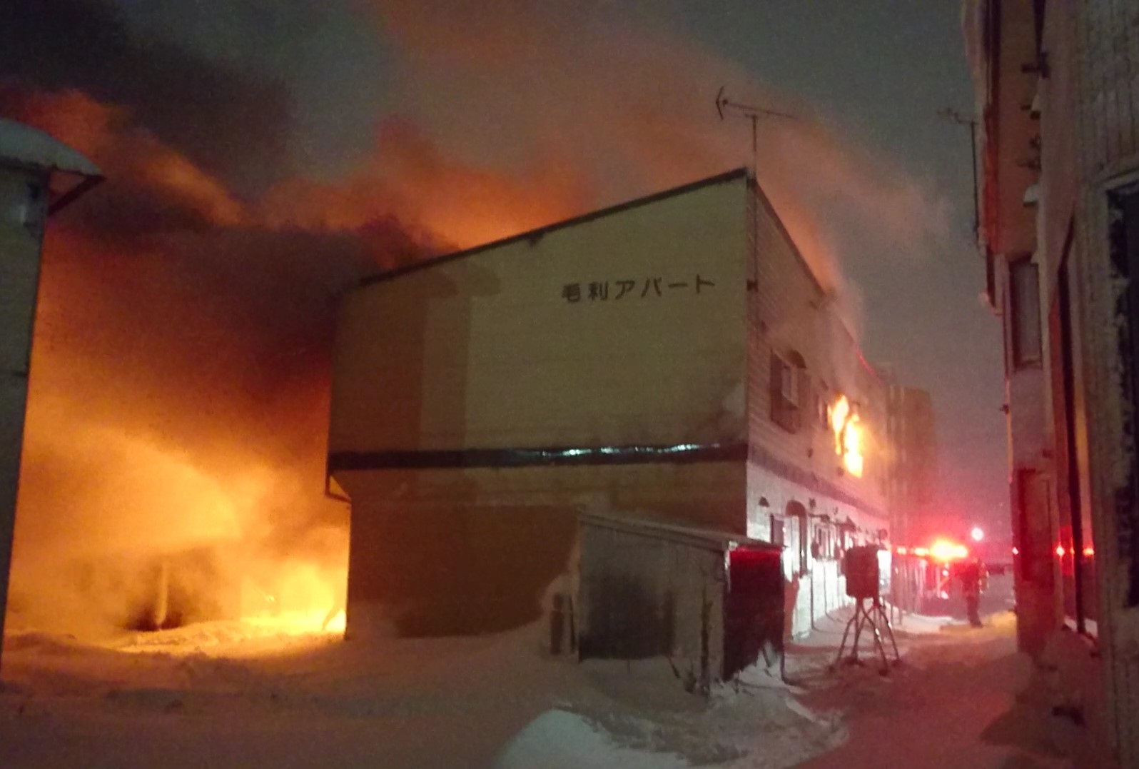 火事があった現場(撮影:視聴者)