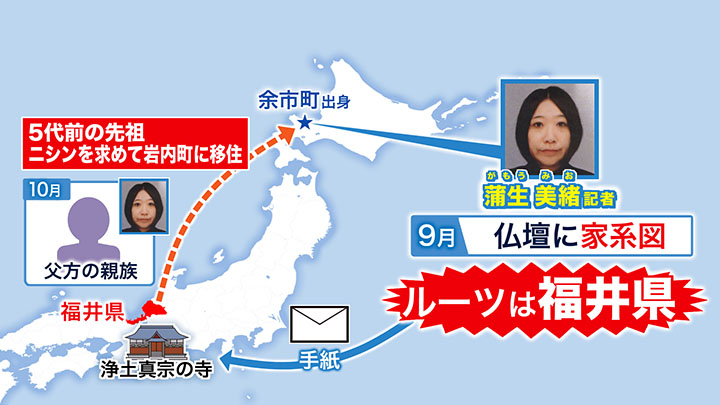 自分のルーツを探った蒲生記者