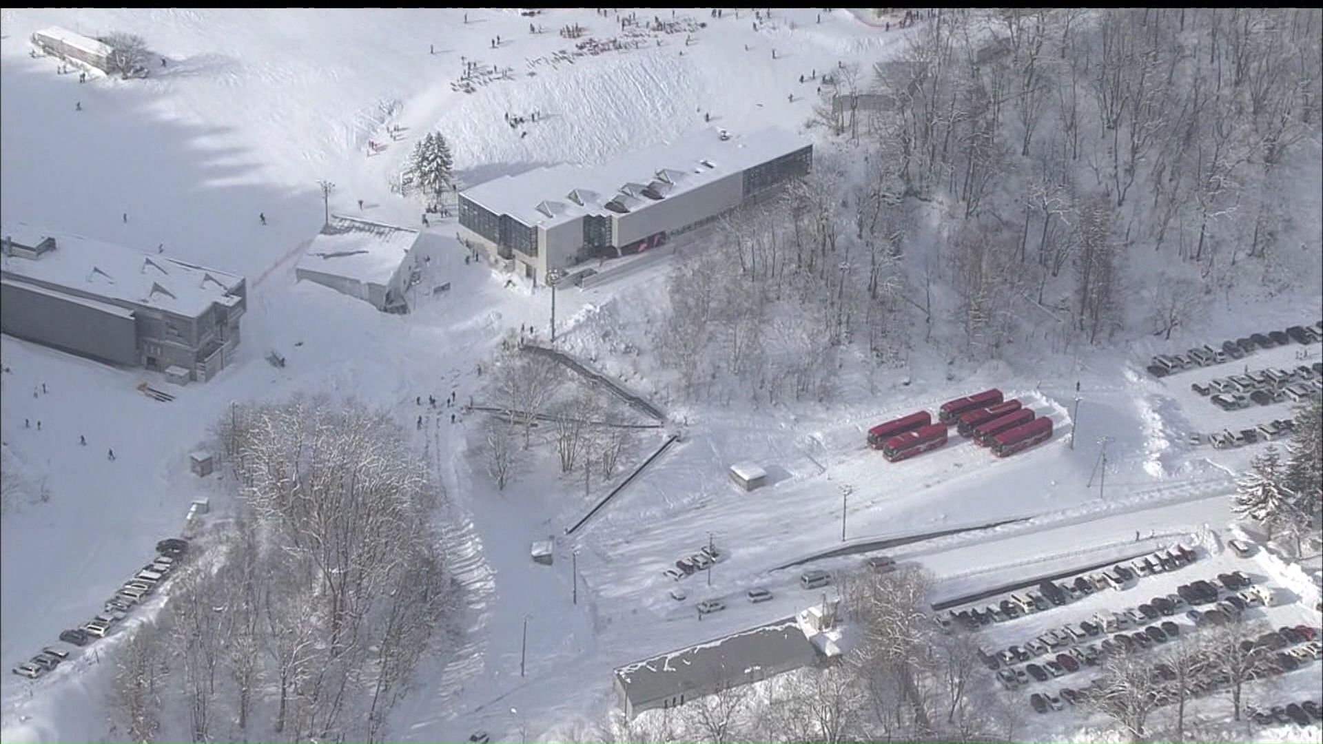 事故があった朝里川温泉スキー場(小樽市)