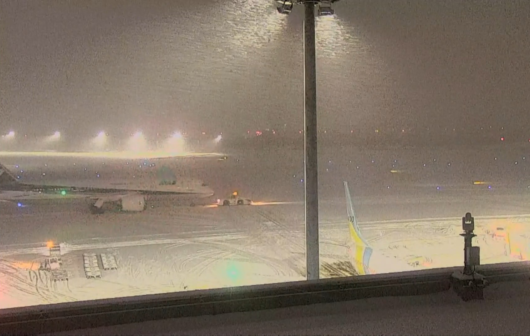 新千歳空港の様子（8日午後5時ごろ）