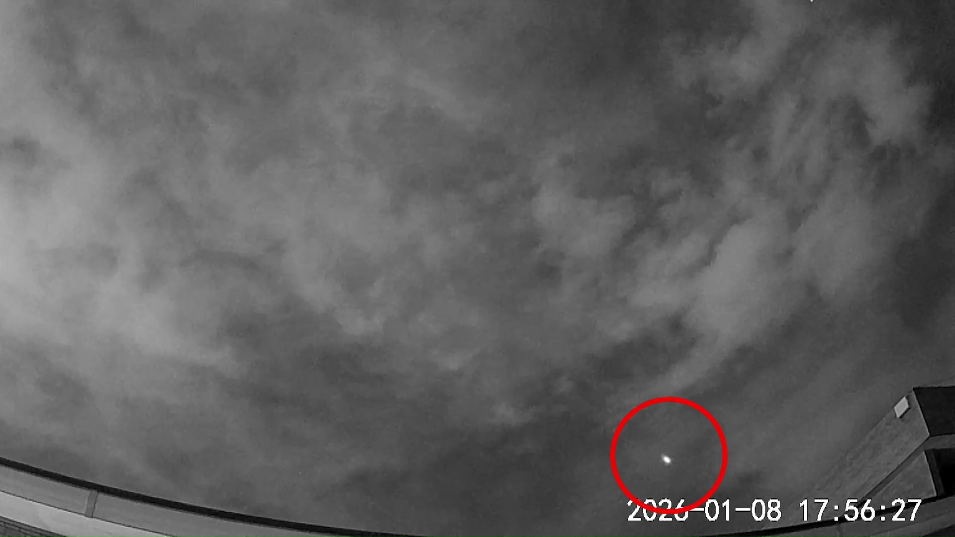 音の原因はソニックブームか（帯広市　撮影視聴者）