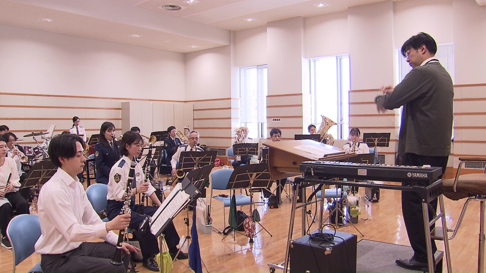 年明けの練習風景