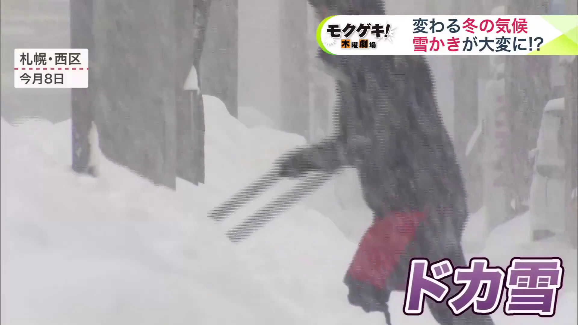 “ドカ雪”に見舞われた札幌市（1月8日）