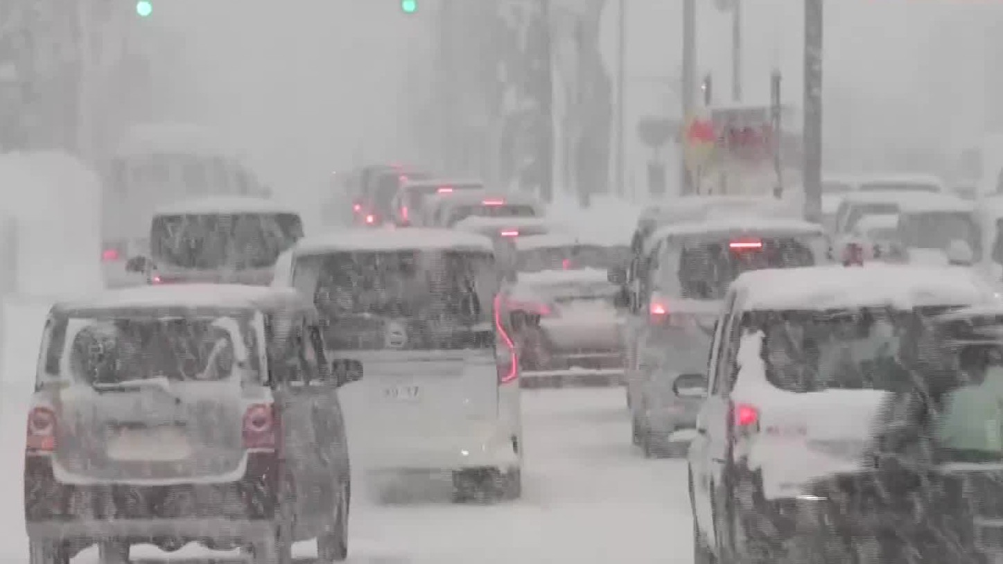 交通渋滞が続く札幌市内