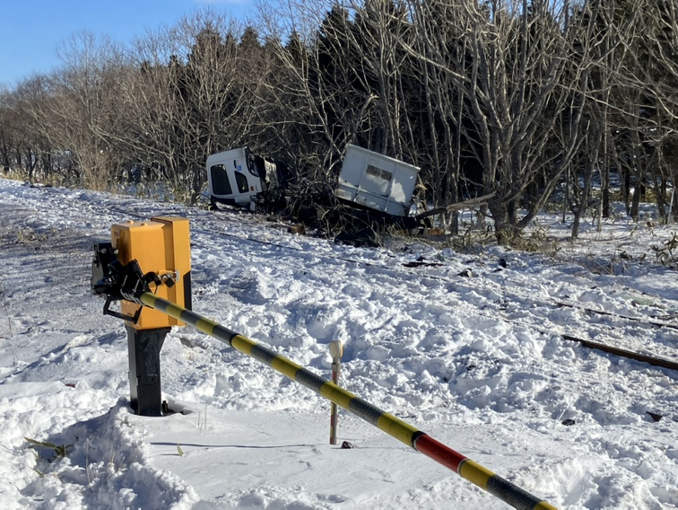 事故があった現場(根室市)