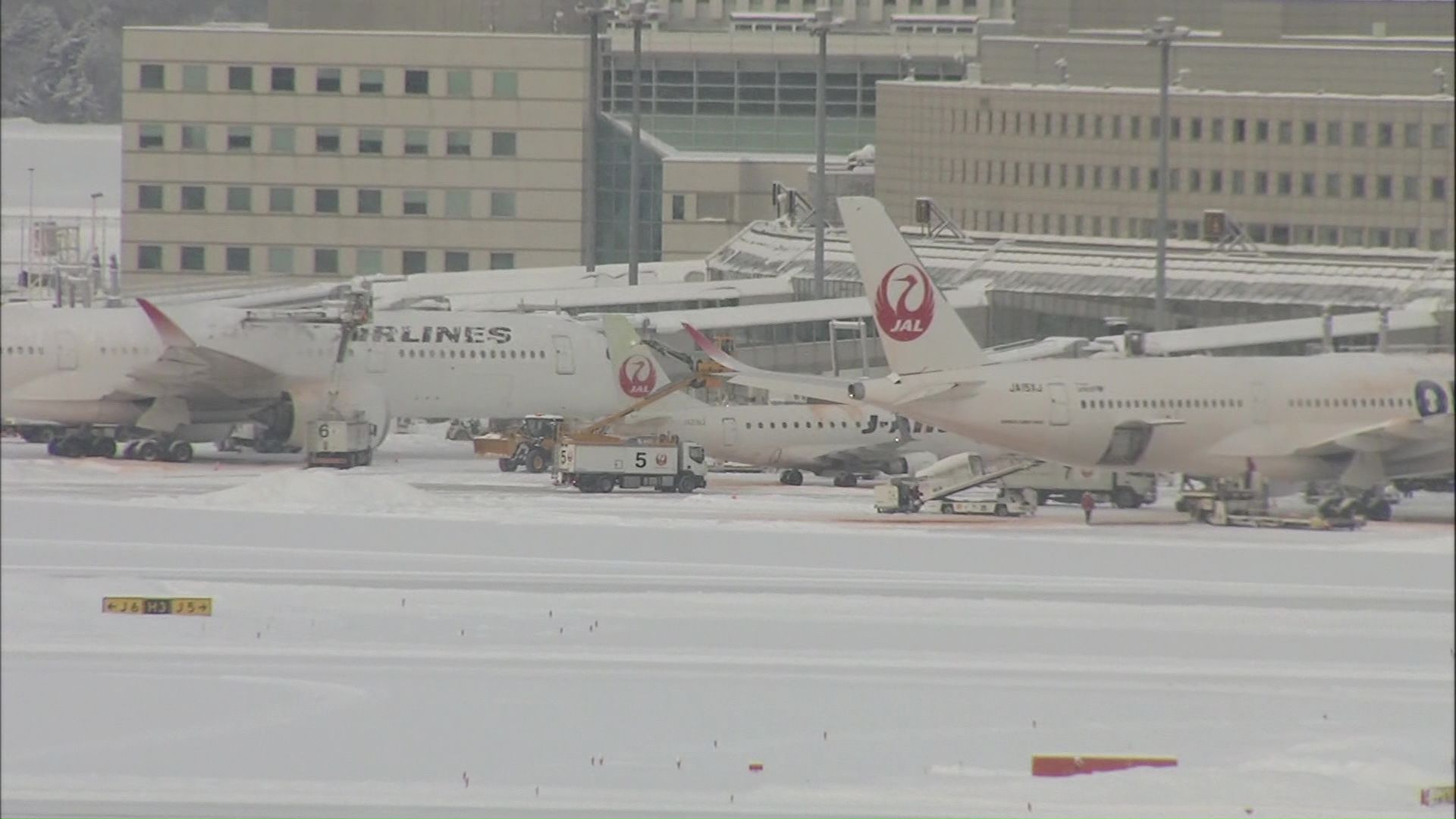 新千歳空港にも影響が