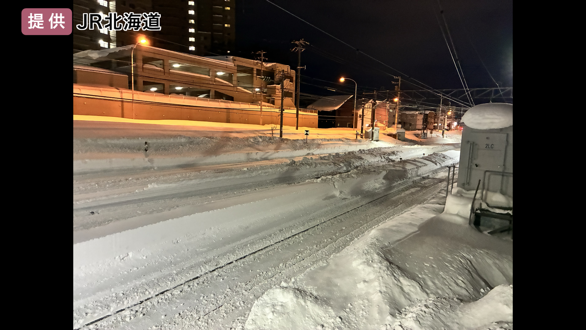 JR手稲駅構内の状況(1月26日午後7時ごろ)