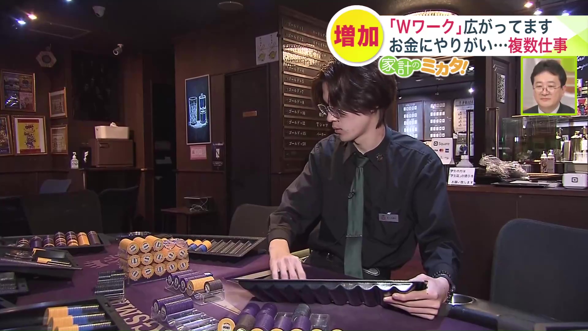 IT関連会社とディーラーのWワークをしている男性