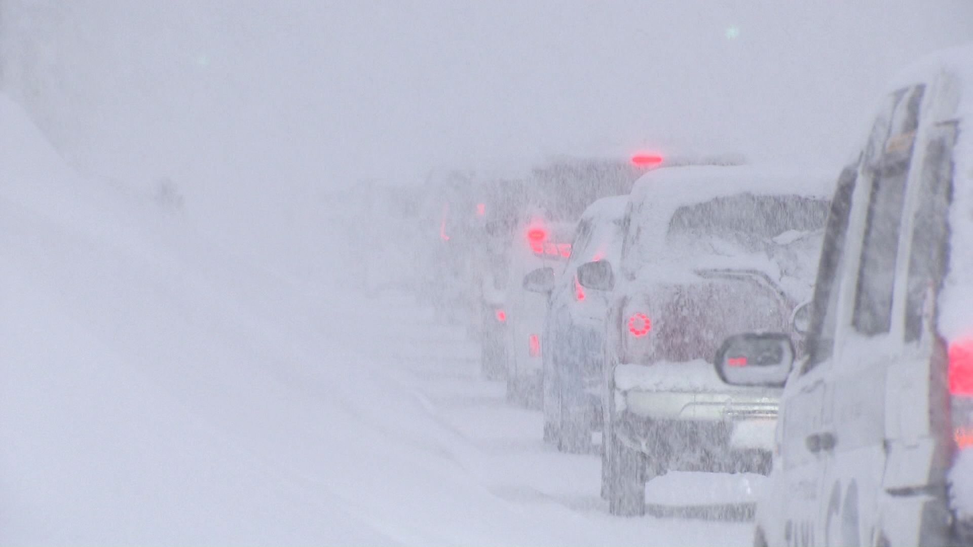 大雪による視界不良