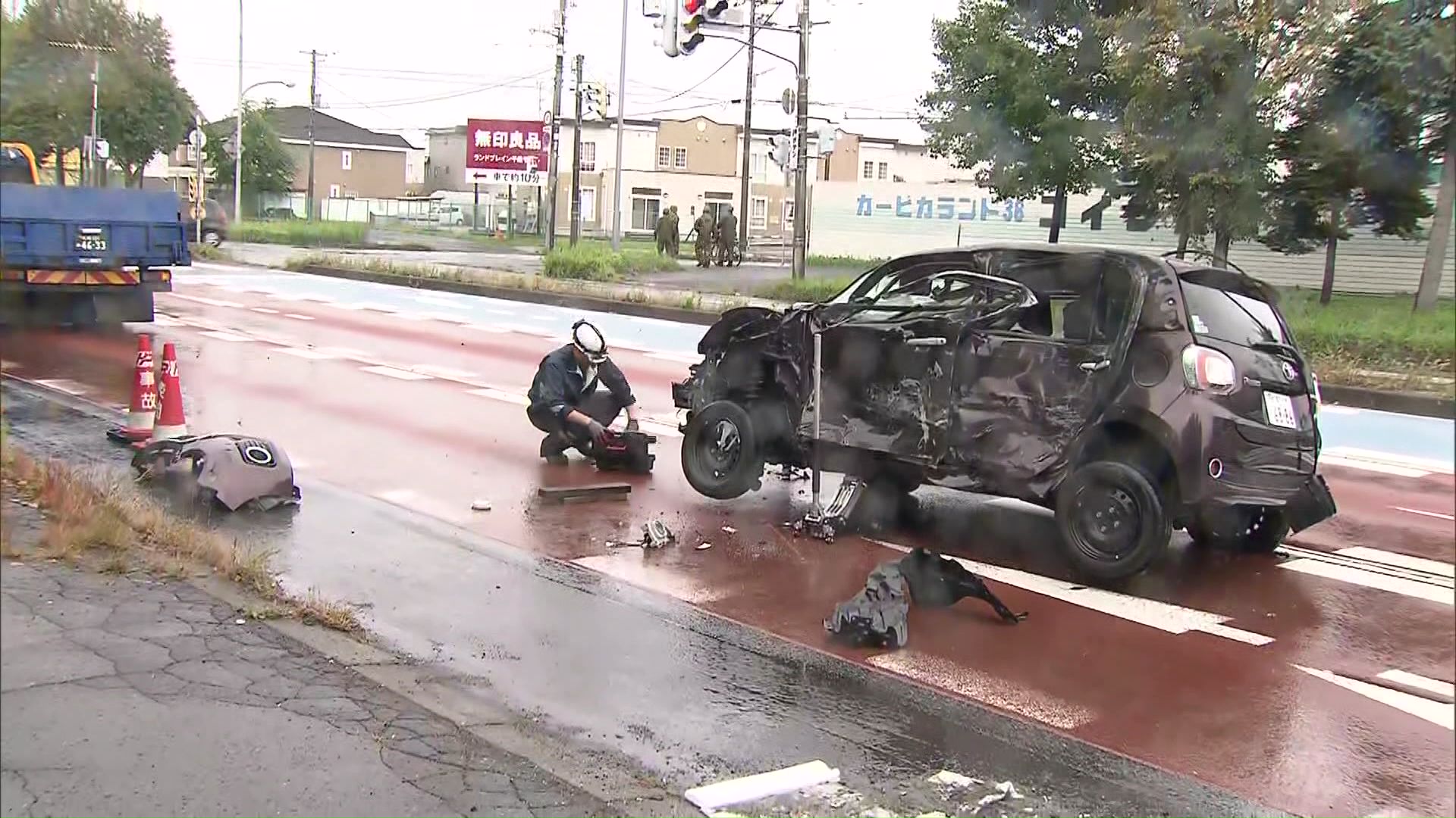 事件があった現場(2025年9月 恵庭市)