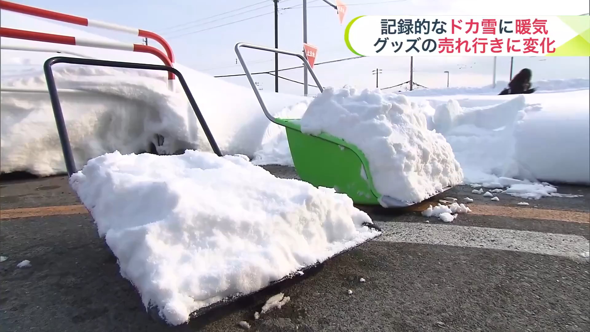 一度に大量の雪を運べる深型タイプが人気