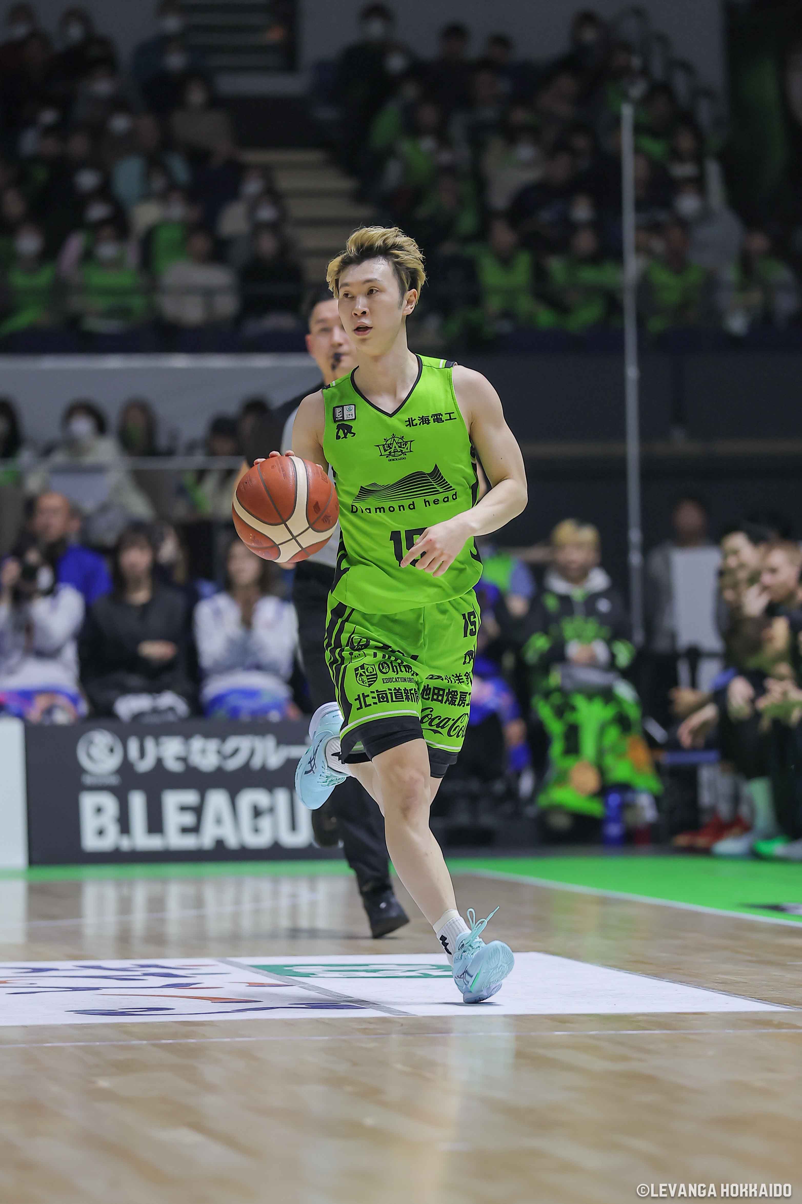 2026年2月7日三河戦の島谷怜選手 【提供 レバンガ北海道】