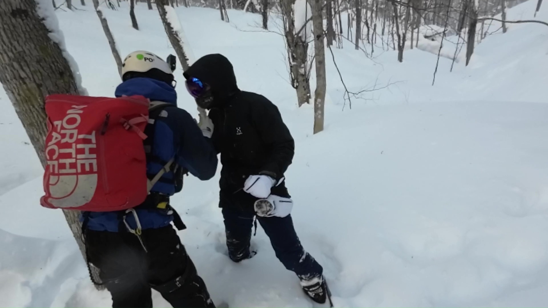 バックカントリー遭難（提供：北海道警）