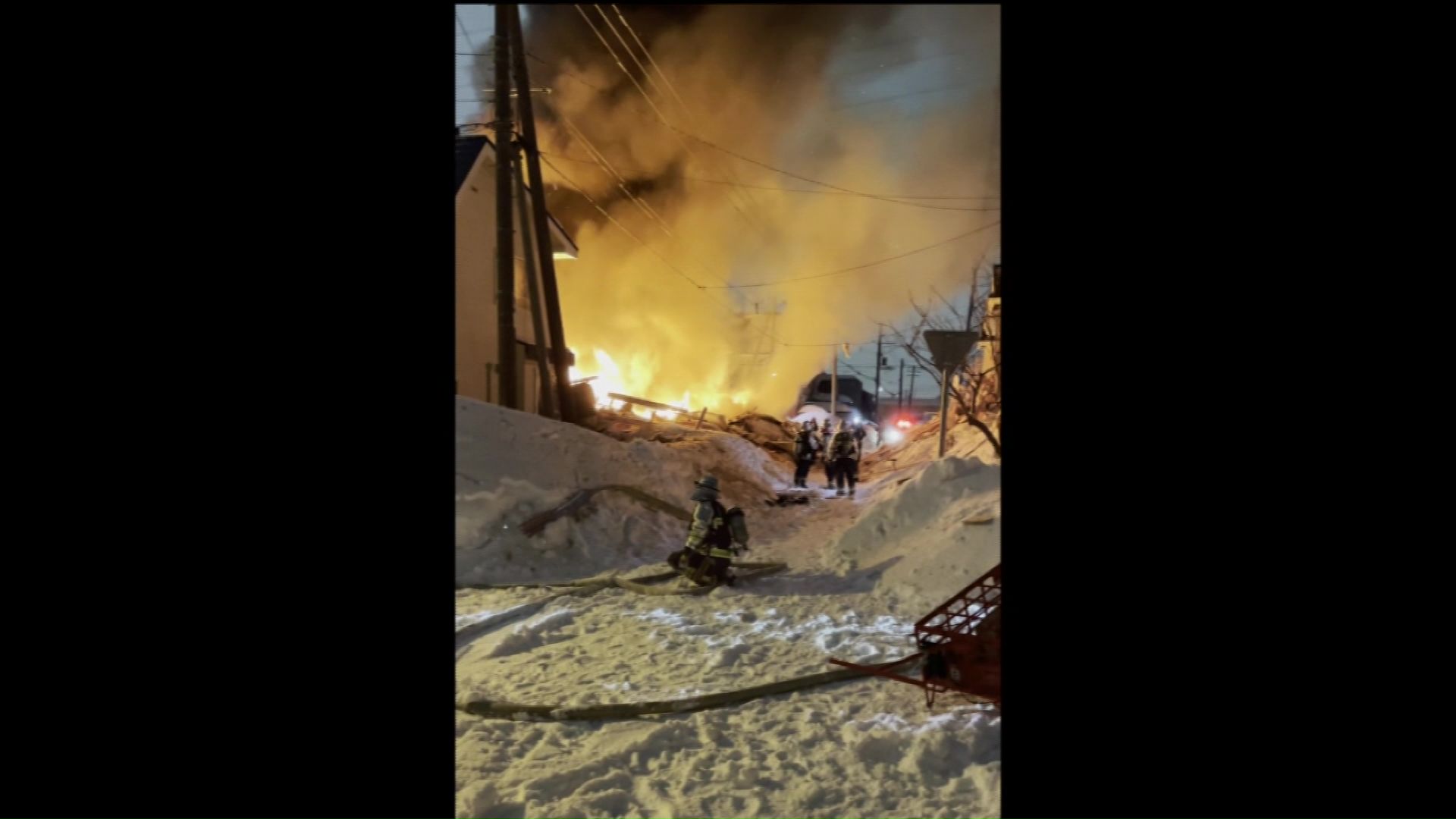 火事があった現場(撮影:視聴者)