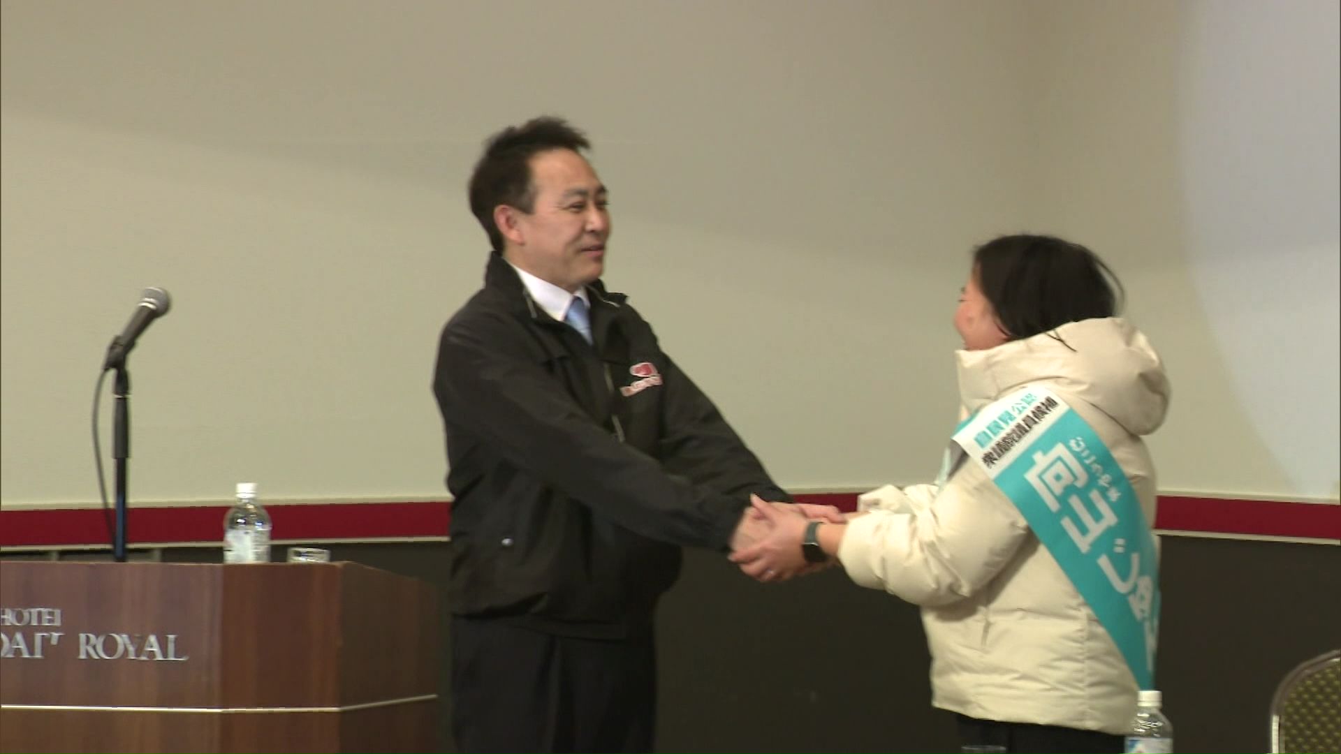 函館の大泉市長が向山氏の強力なバックアップに回った