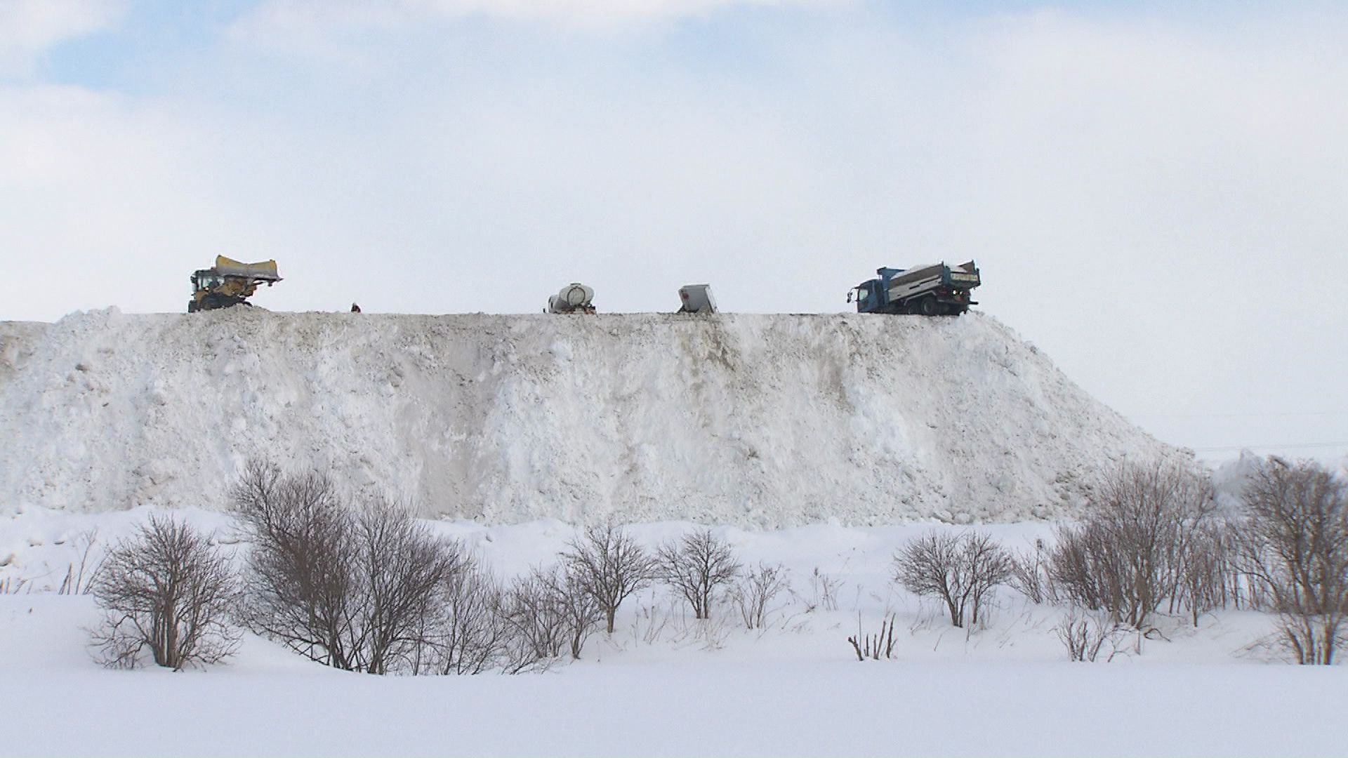 札幌市北区篠路町の堆積場