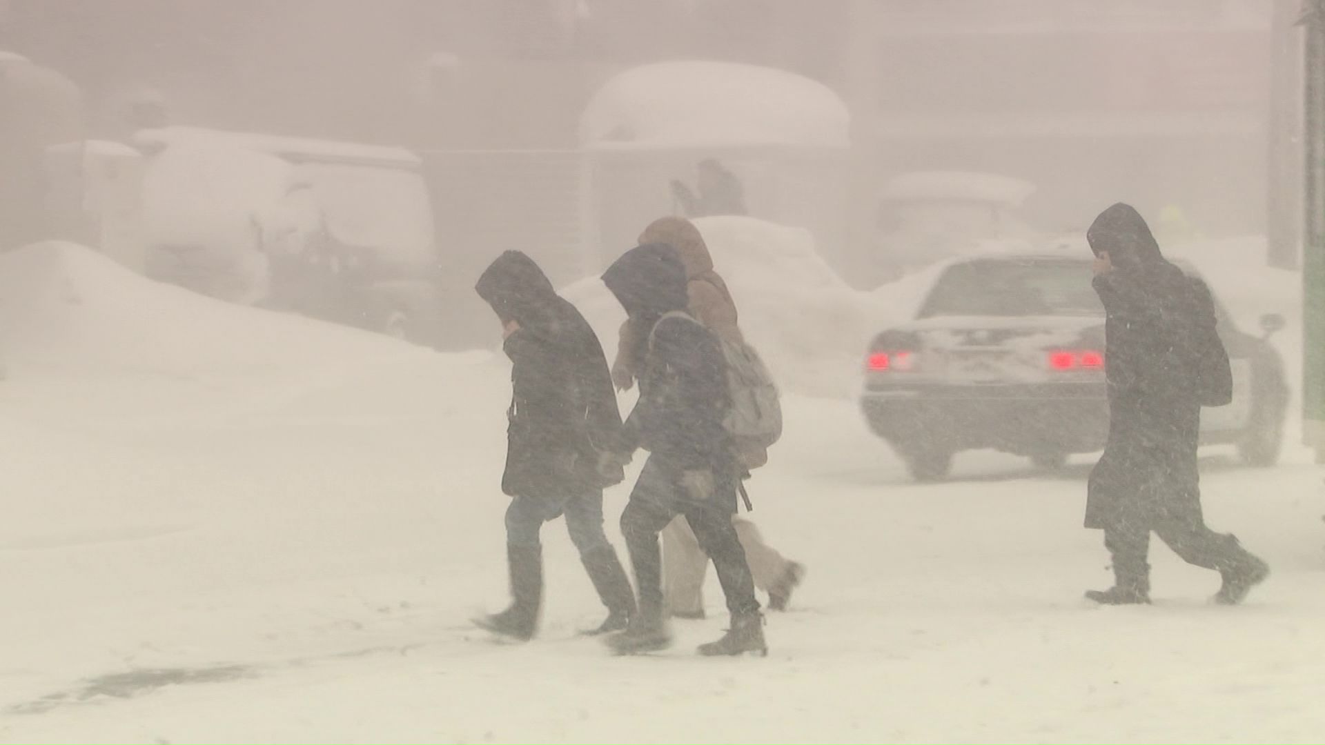 寒波が到来した北海道