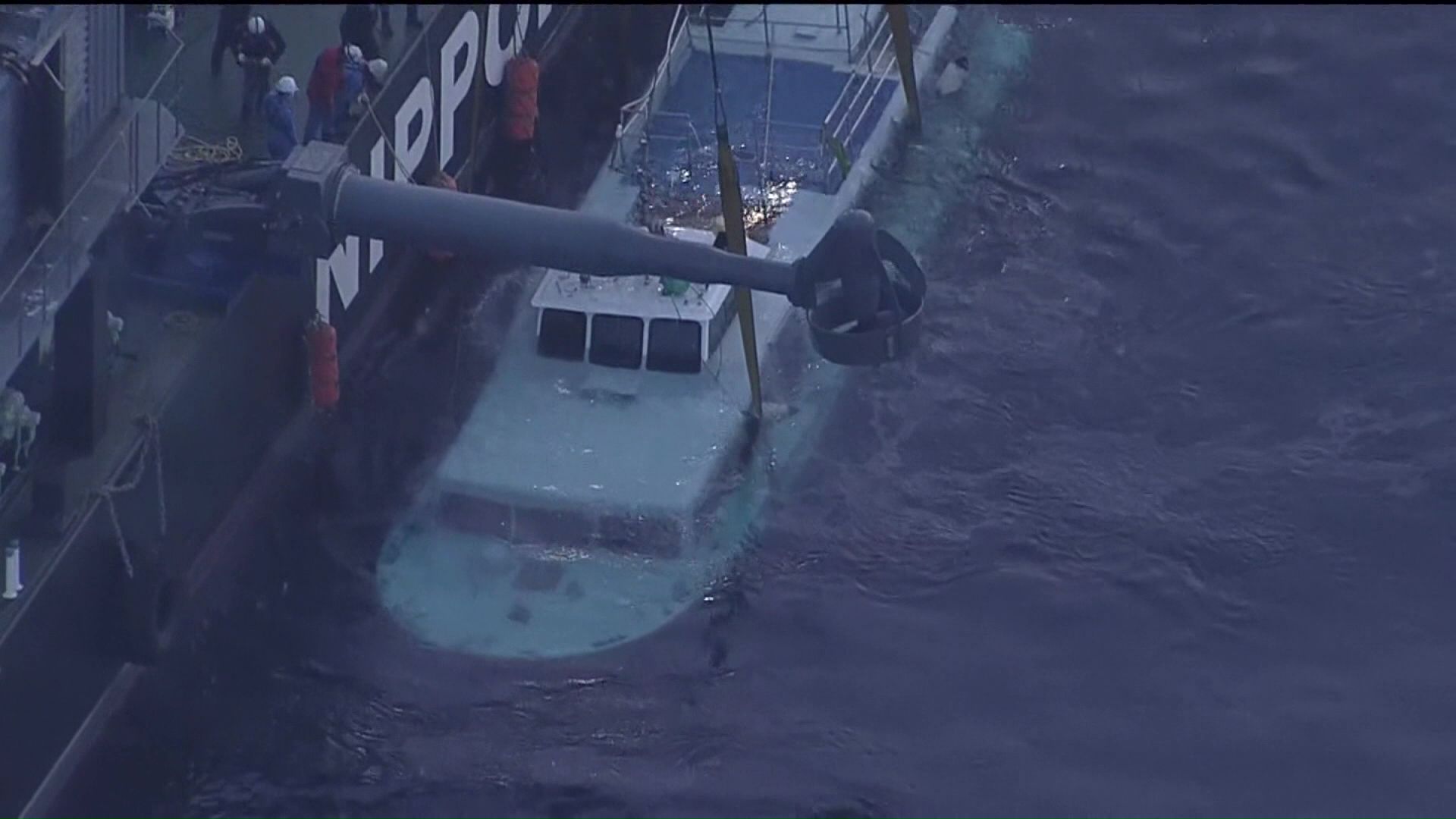 引き上げられたKAZU1