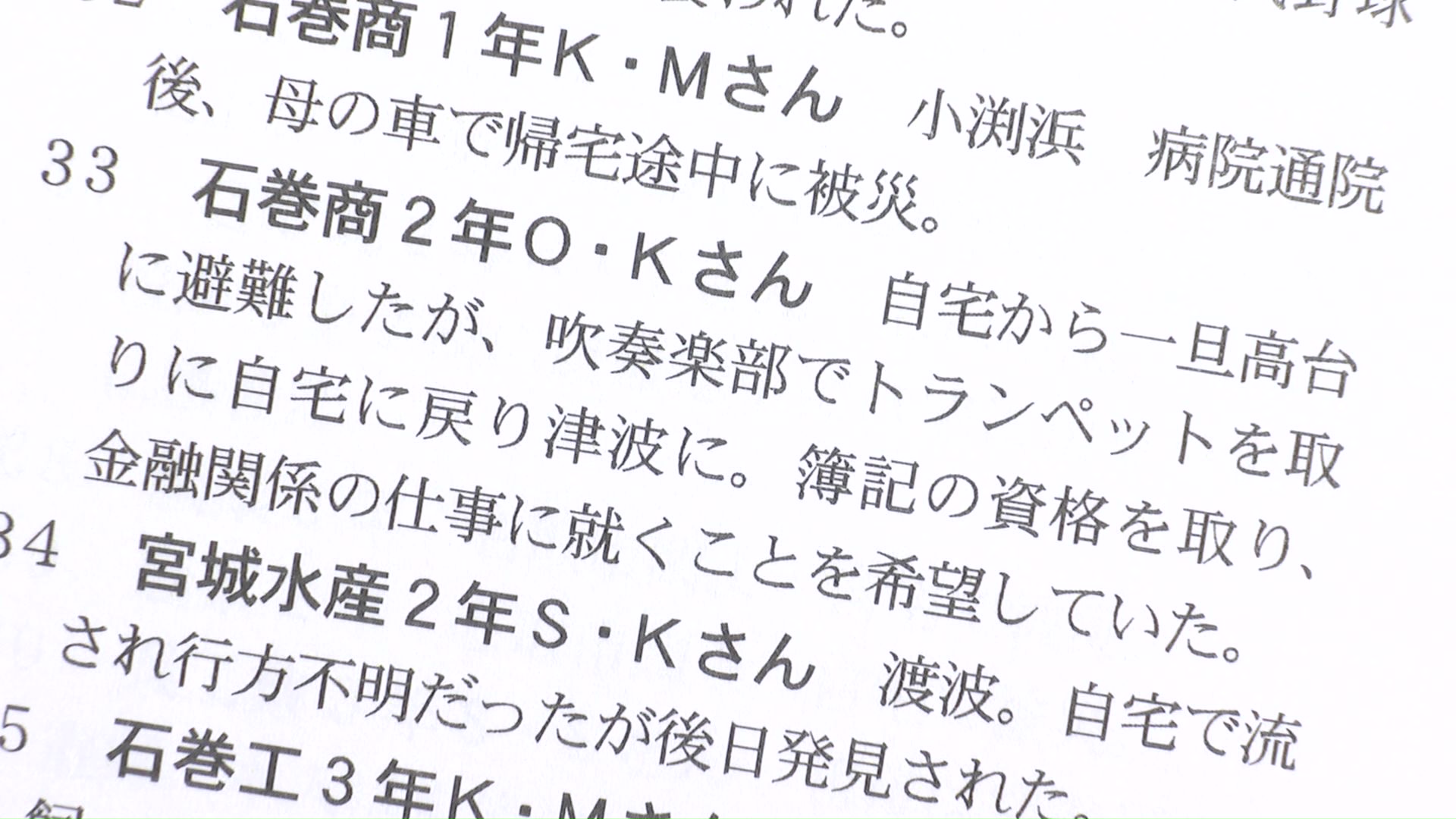 震災後に15年かけてまとめられた「行動記録」