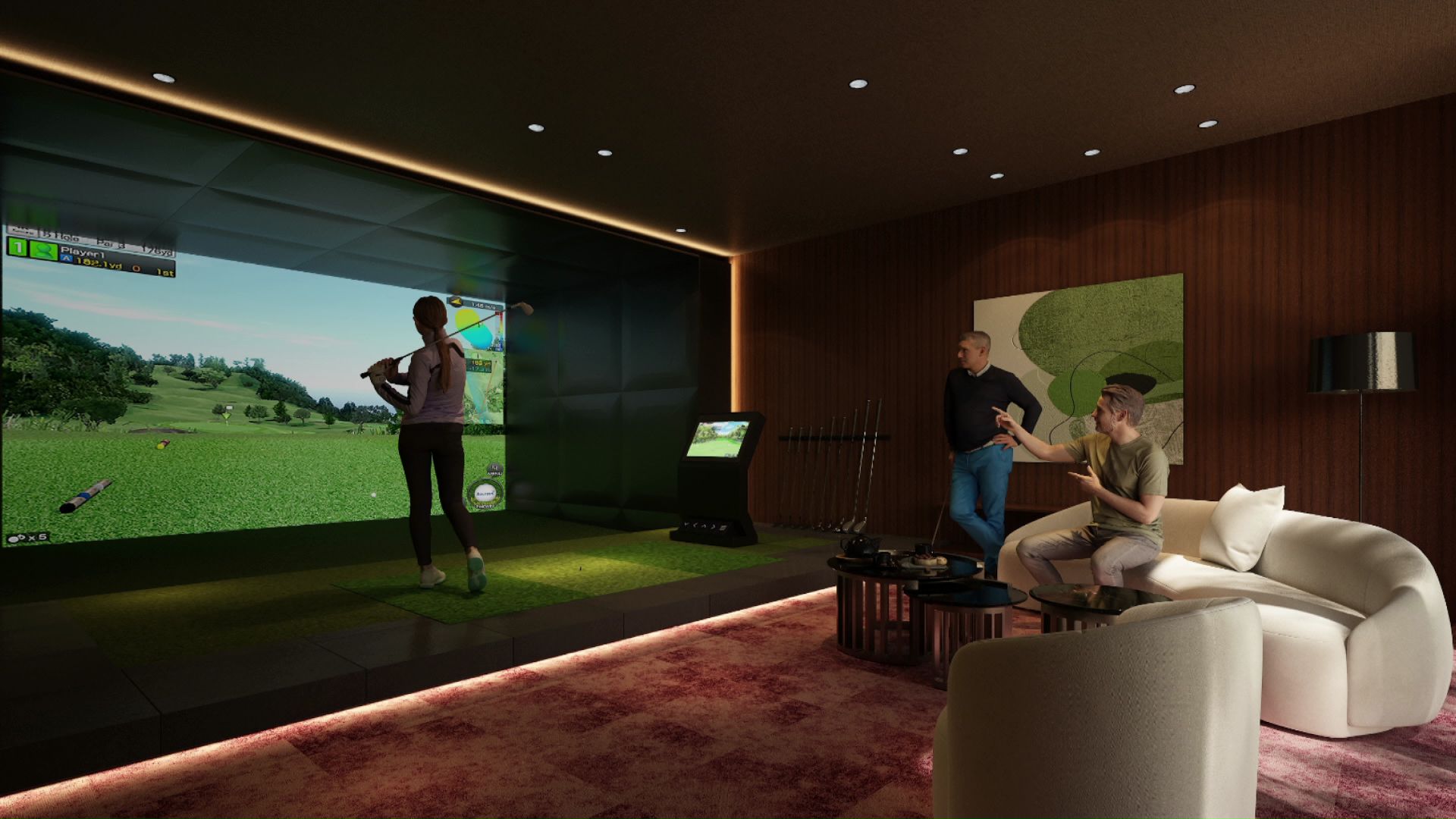 大浴場・ジム・ゴルフシミュレーションなどの豪華な設備