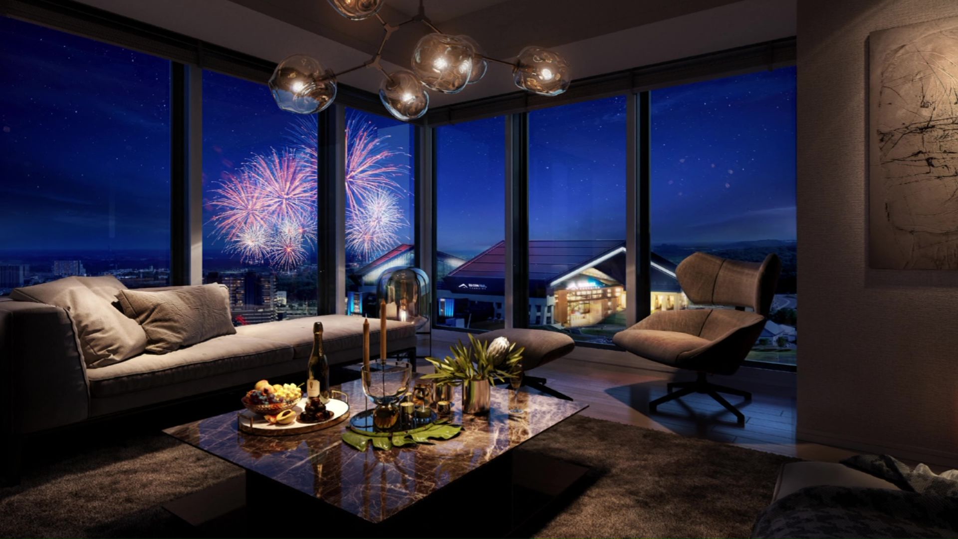 最上階からはきっとこんな眺め…（提供：エスコン）