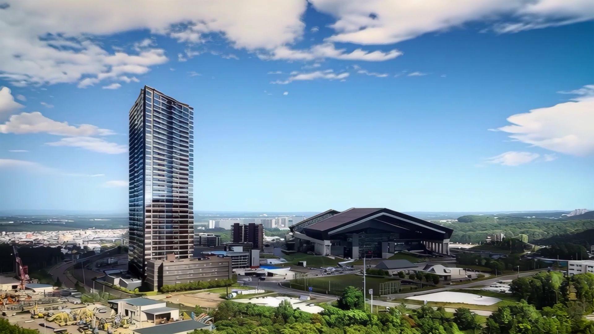 エスコンフィールドタワー完成予想図(提供:エスコン)