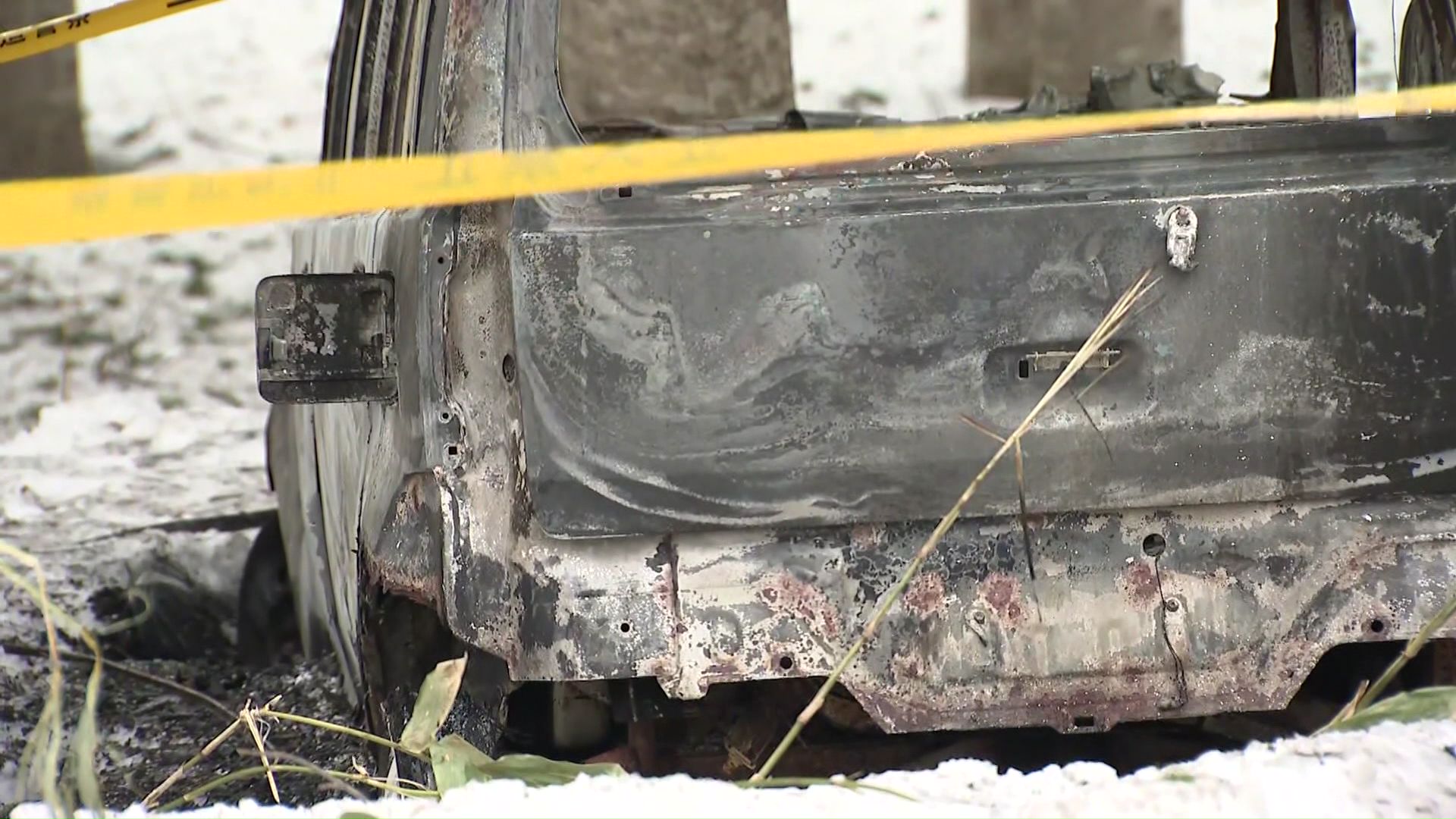 外されたナンバープレート