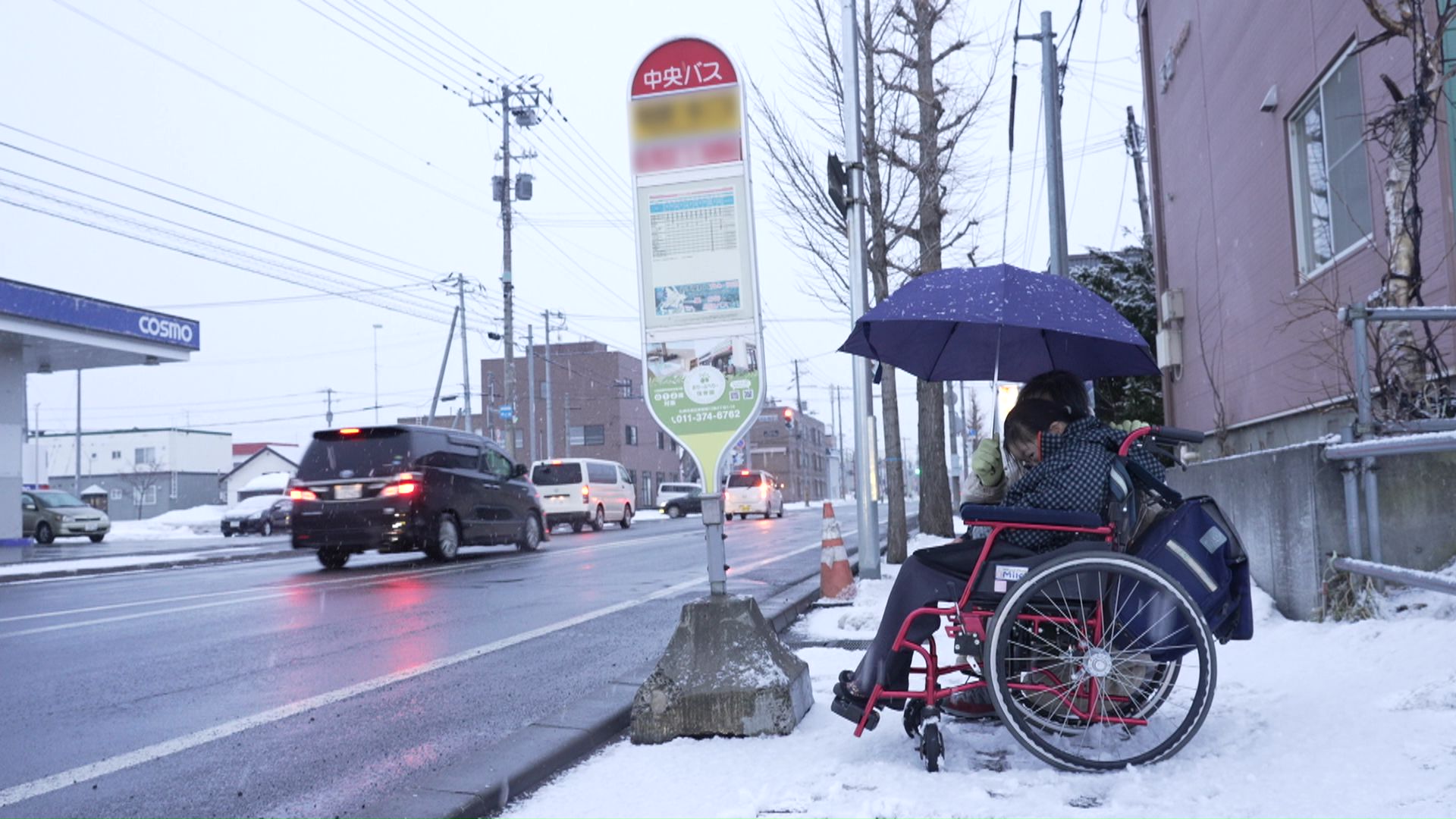 大雪となった試験当日