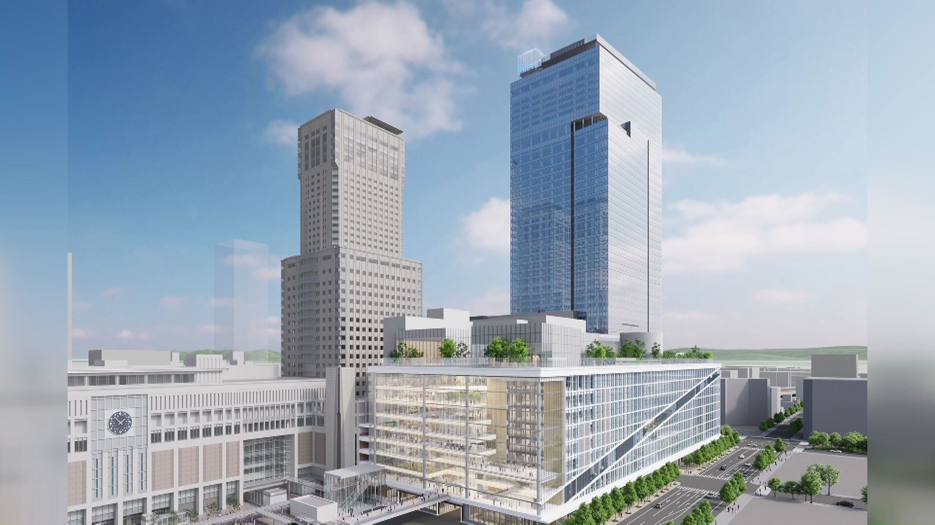 パセオ跡地に建設が予定されている商業施設のイメージ（提供：準備組合）