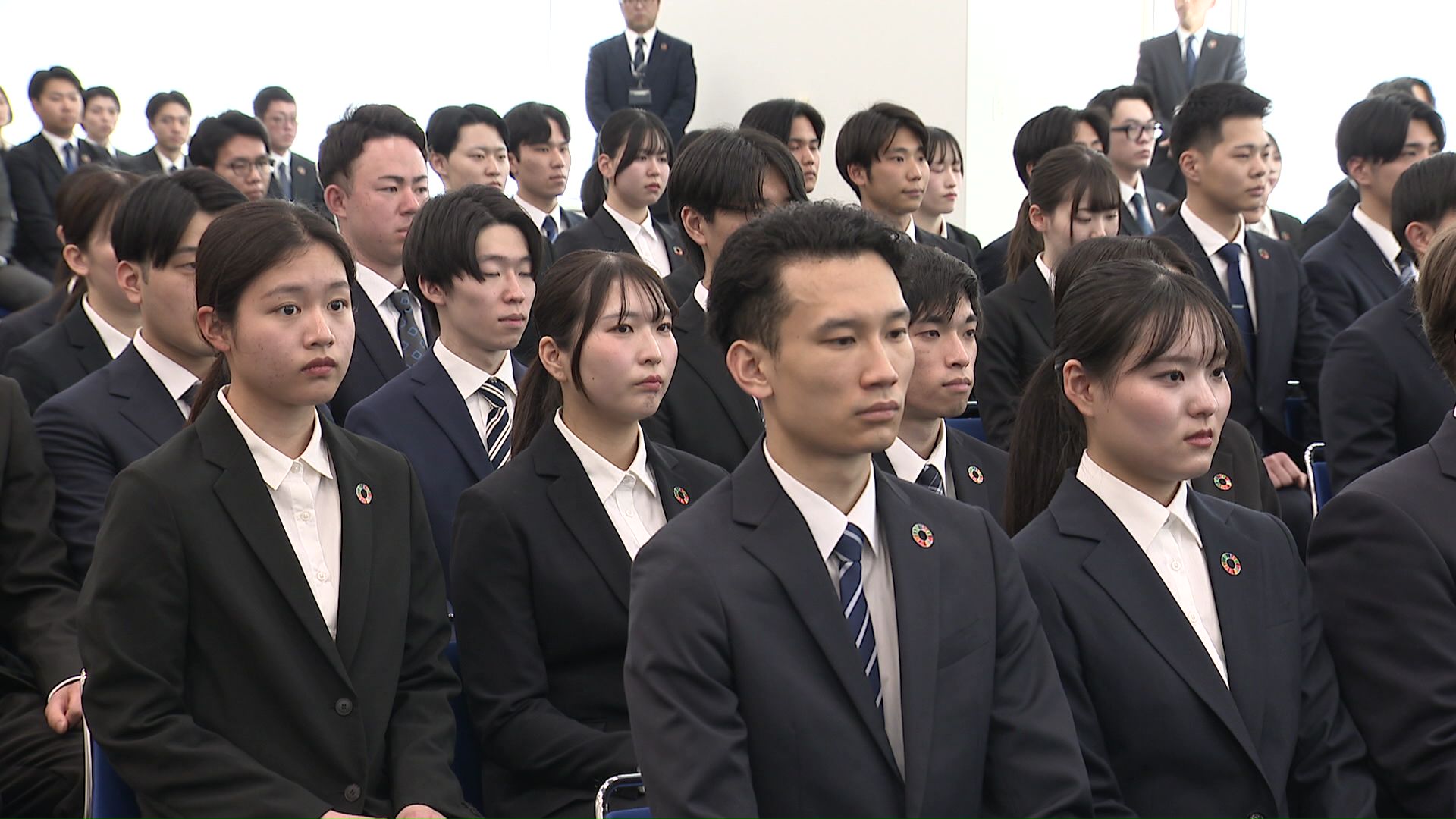 北洋銀行の入行式