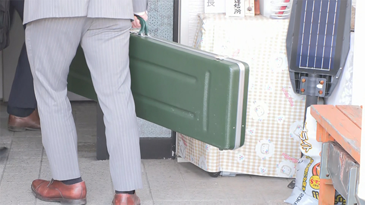 池上さんの猟銃が入ったケース