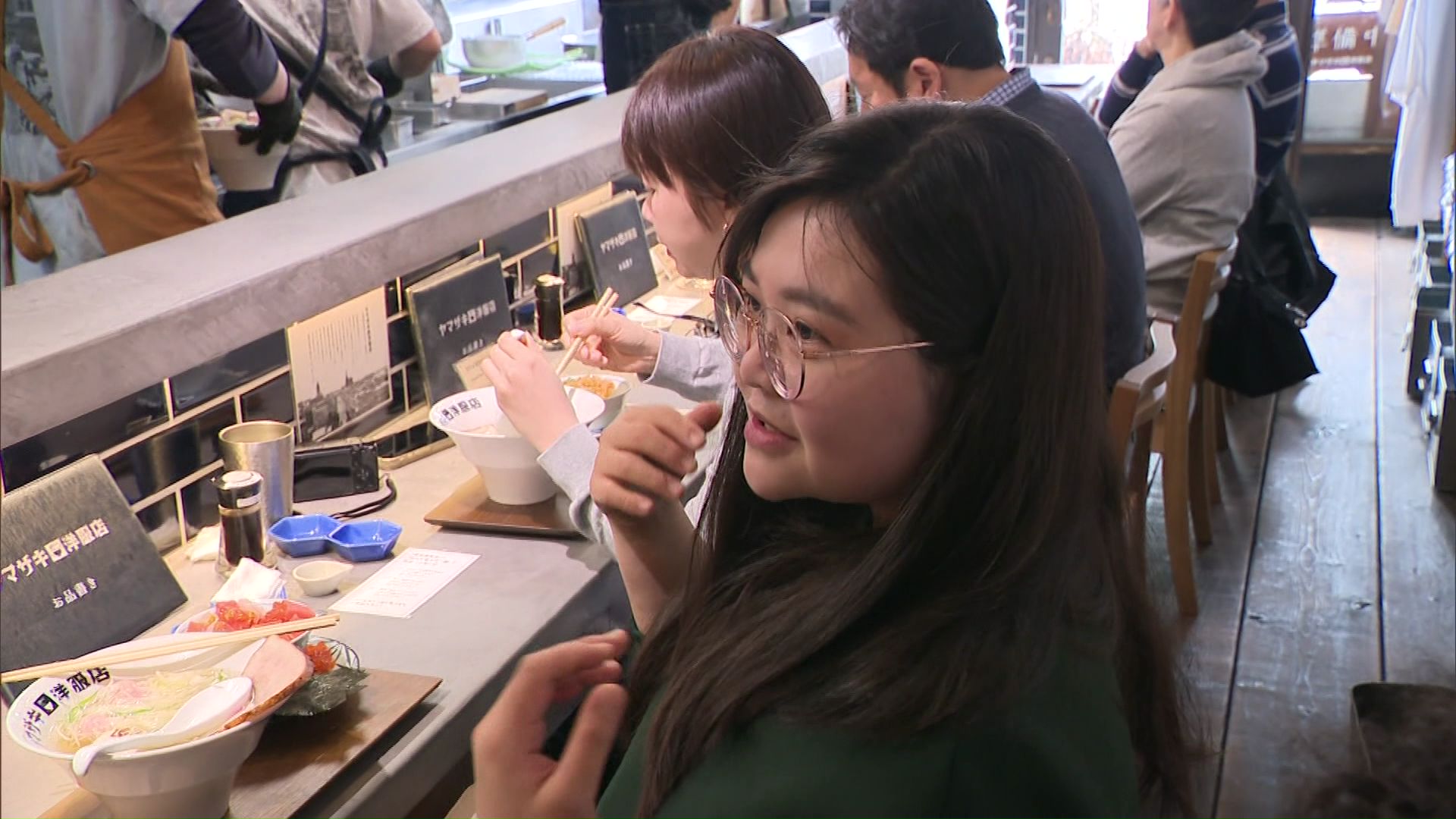 ラーメンを食べたお客さんは