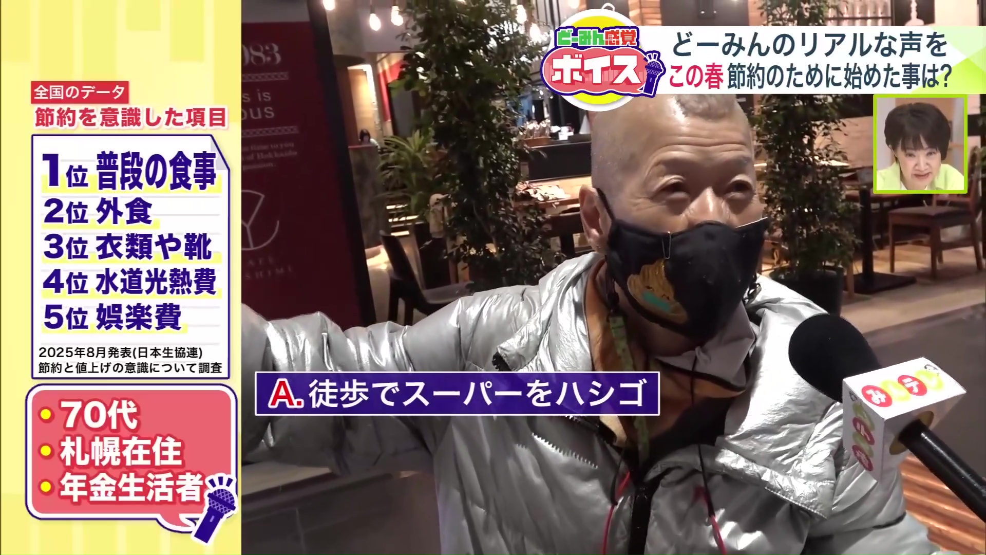 70代・札幌市在住・年金生活者