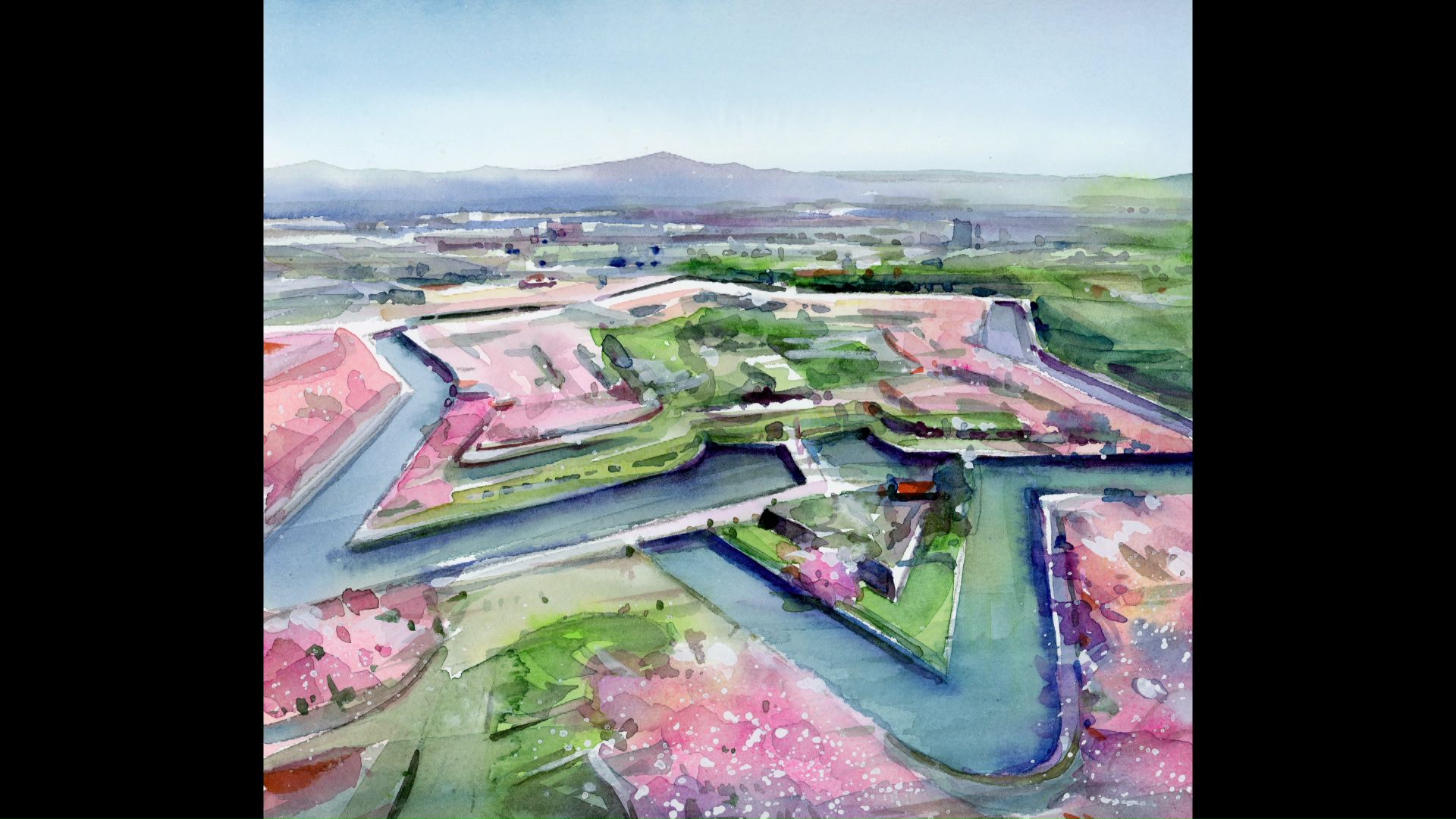 水彩画家・酒井芳元さんの作品