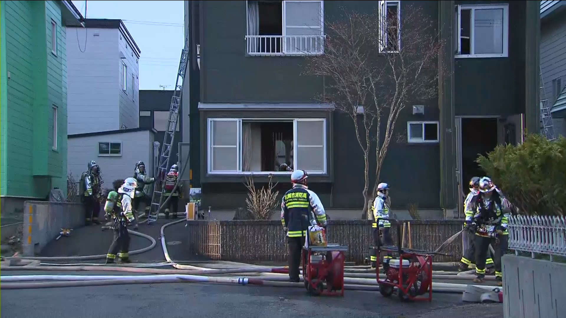  火事があった現場