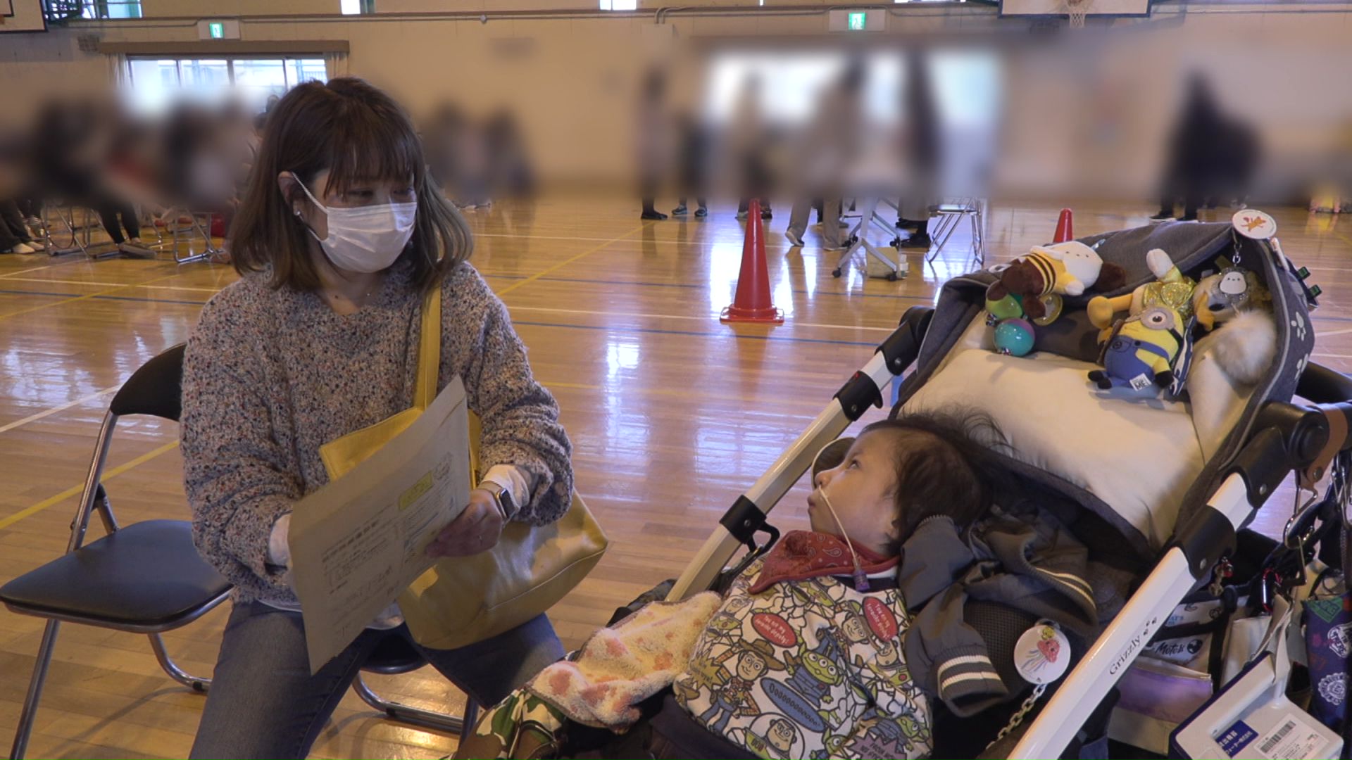 入学前の検診に臨む大和くん