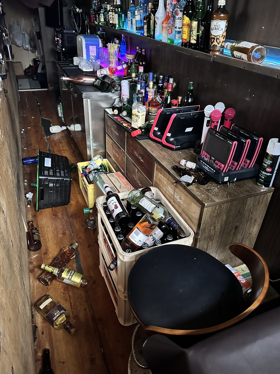 浦河町内の店舗内の様子