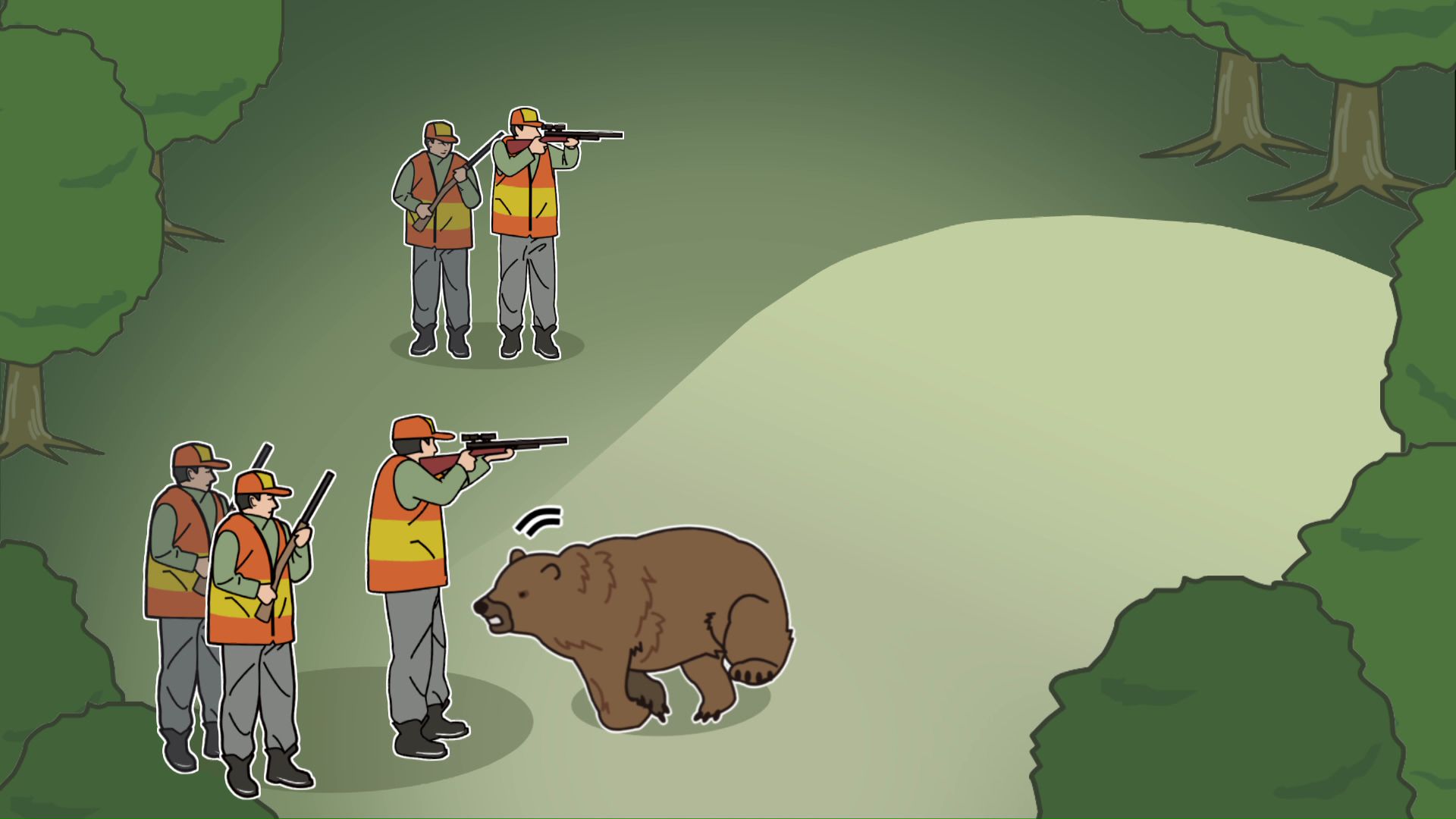 クマ駆除中の男性ハンターが襲われてケガ(イメージ)