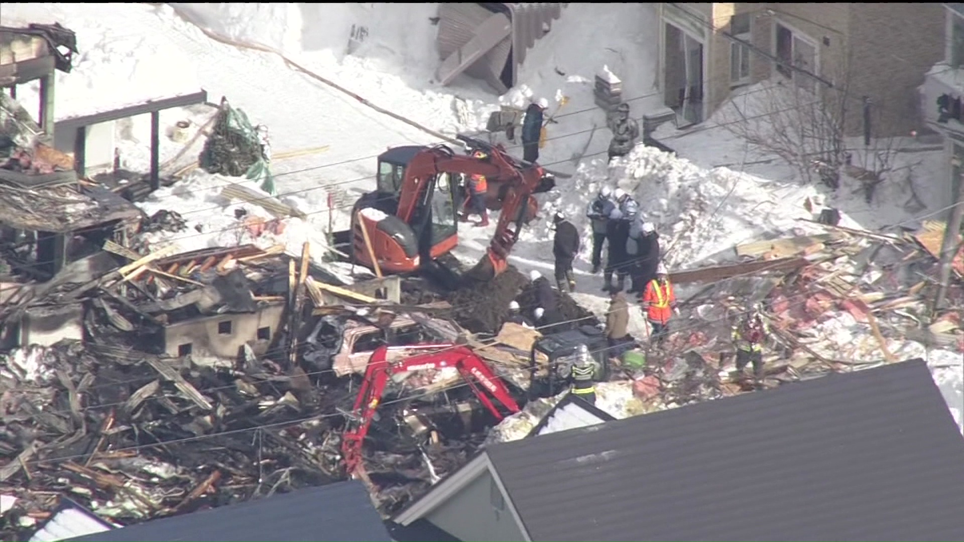 爆発火災があった現場(2026年2月)