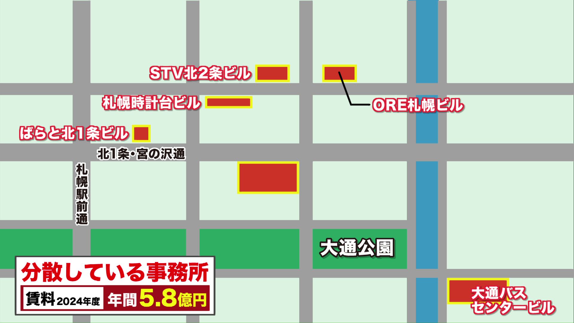 入りきらない部署もあり周辺の5つのビルに間借りしている