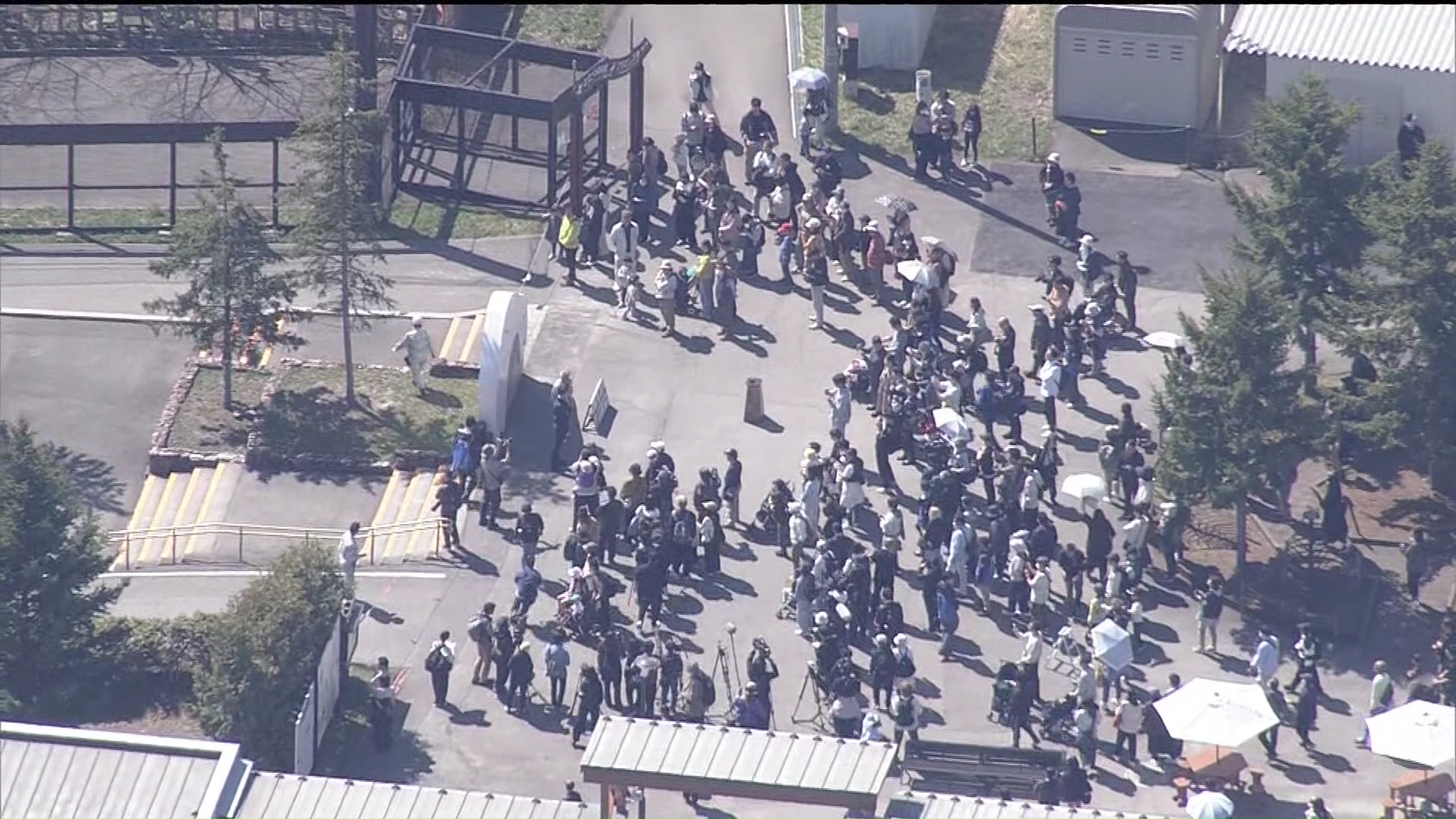 約200人の列ができた旭山動物園